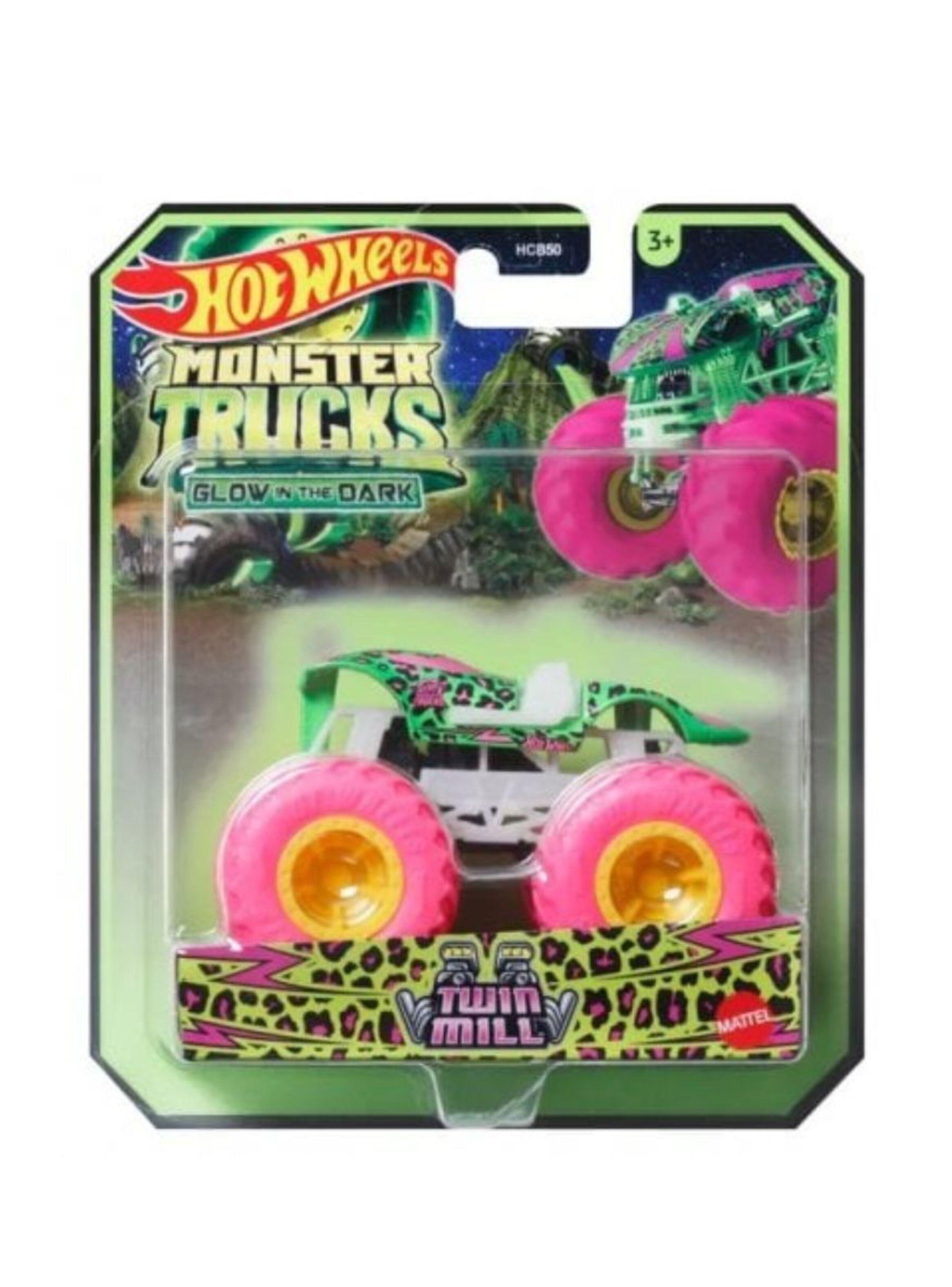 HOT WHEELS MONSTER TRUCKS GLOW 1:64 - TWIN MILL-2