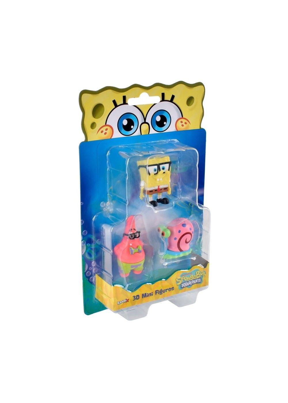 Pack 3 Figuras 5 Cm En Blister Bob Esponja - Gary-2