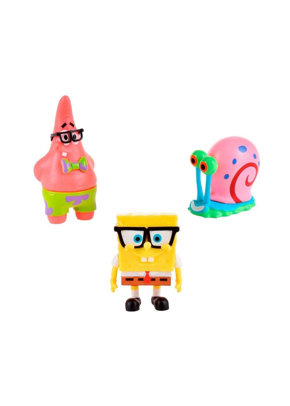 Pack 3 Figuras 5 Cm En Blister Bob Esponja - Gary-4