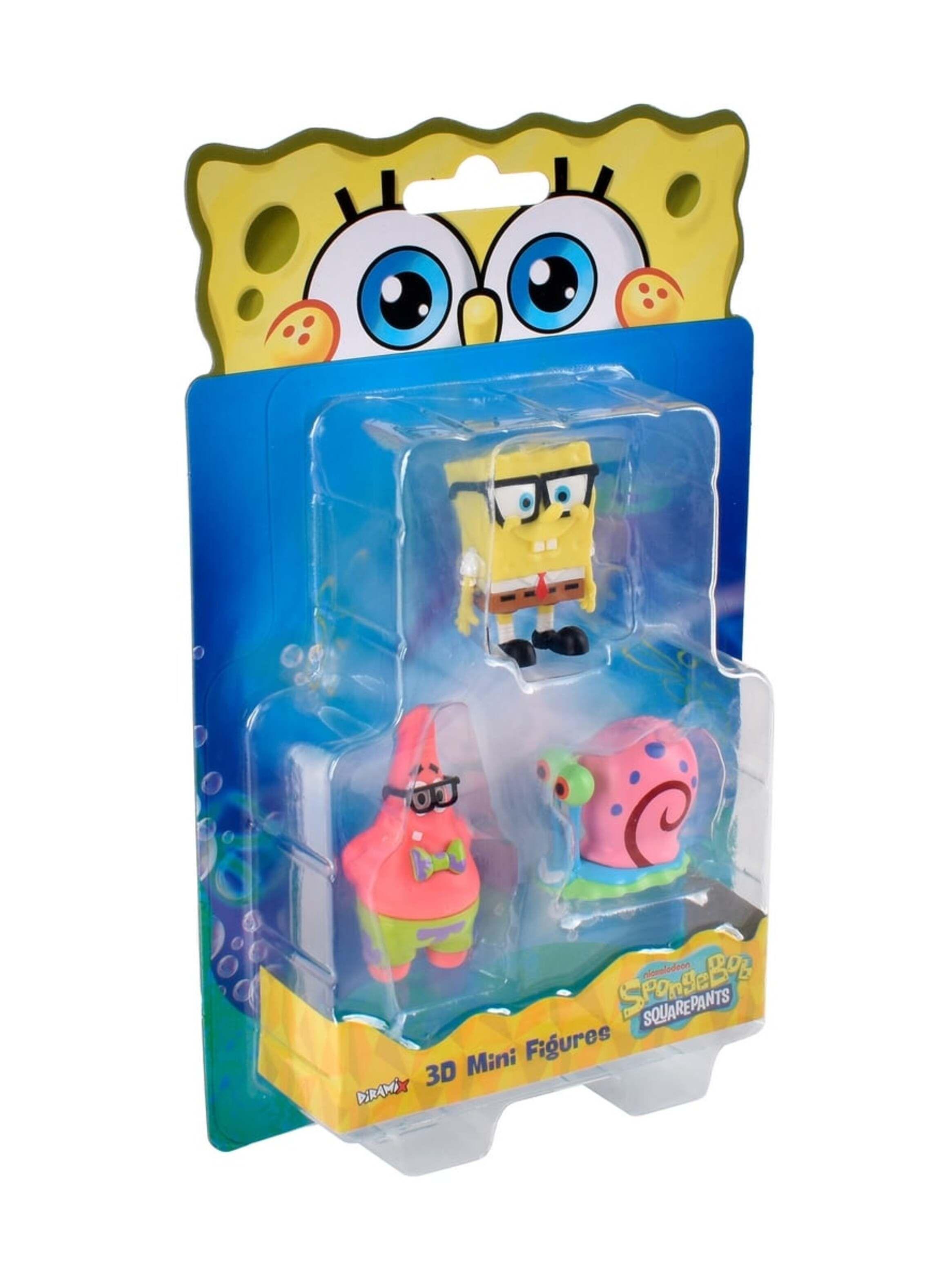 Pack 3 Figuras 5 Cm En Blister Bob Esponja - Gary-5