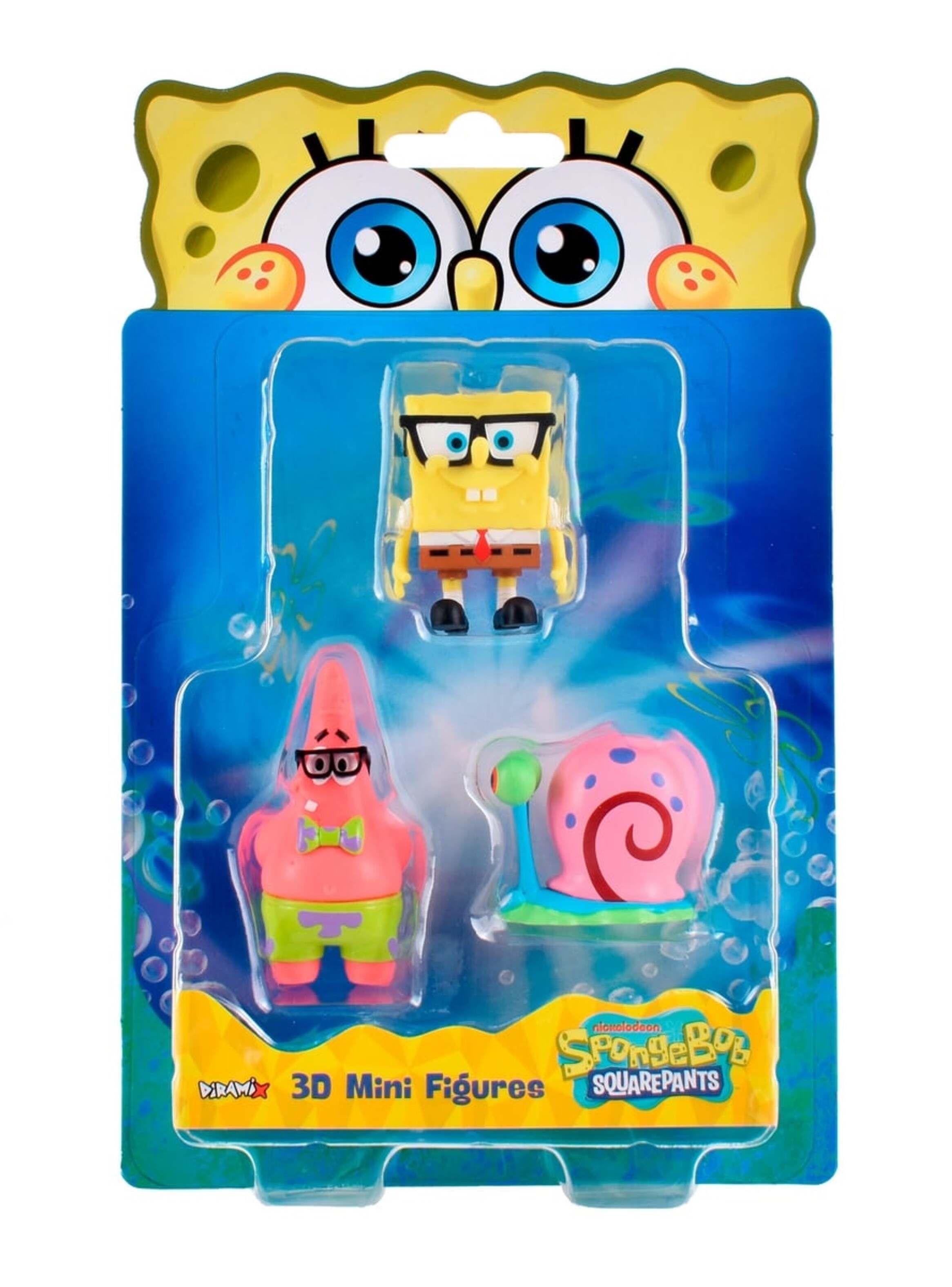Pack 3 Figuras 5 Cm En Blister Bob Esponja - Gary-8