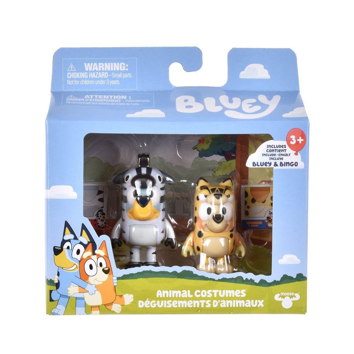 BLUEY PACK 2 FIGURAS PERSONAJES - DISFRACES DE ANIMALES-2