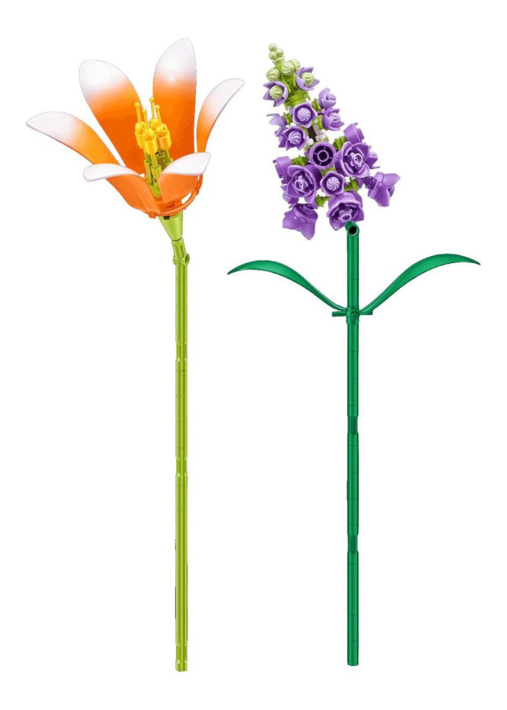 SET BLOQUES FLORES MAX - CON DIFERENTES MODELOS DE PIEZAS - LILY Y SNAPDRAGON-3