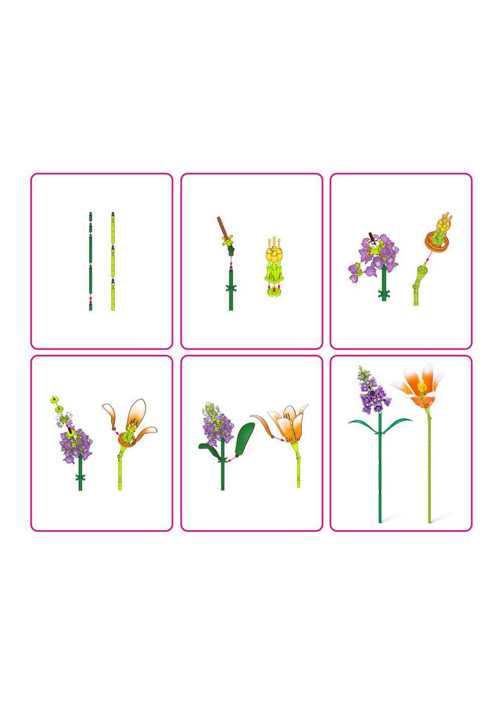SET BLOQUES FLORES MAX - CON DIFERENTES MODELOS DE PIEZAS - LILY Y SNAPDRAGON-4