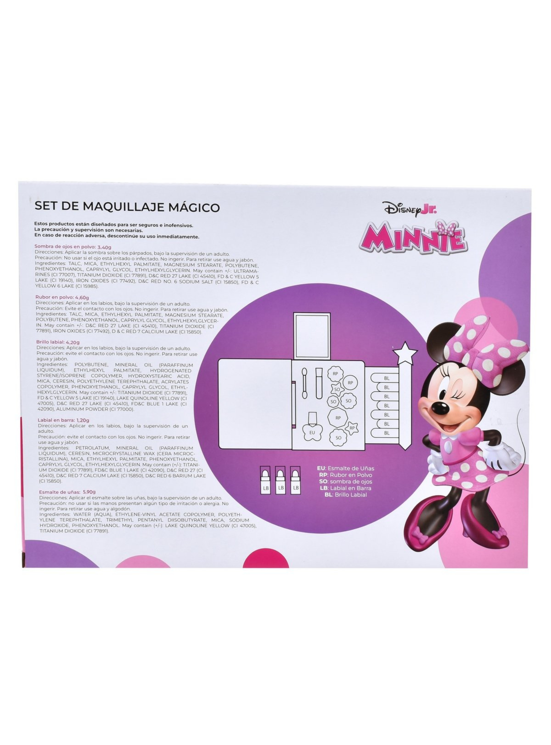 Diario de vida Minnie Mouse con cosméticos para niñas-3