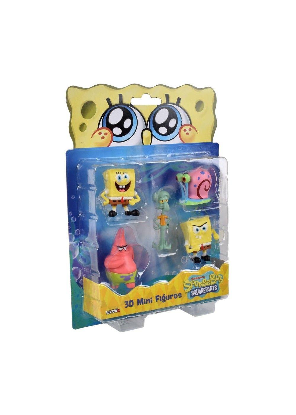 Pack 5 Figuras 5 Cm En Blister Bob Esponja - Calamardo-4