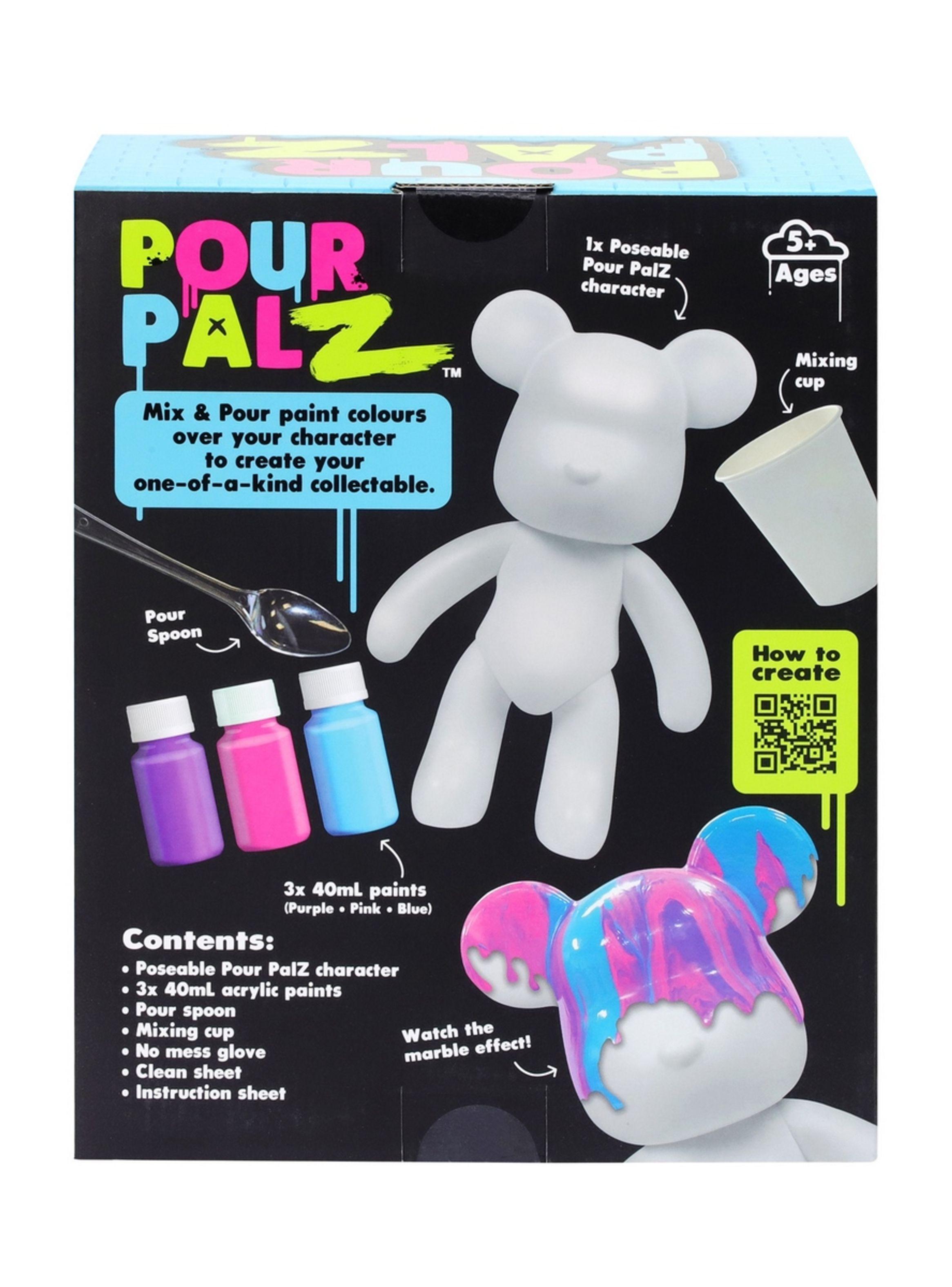 Oso Mediano Para Pintar Pour Palz - Berry Blast-3
