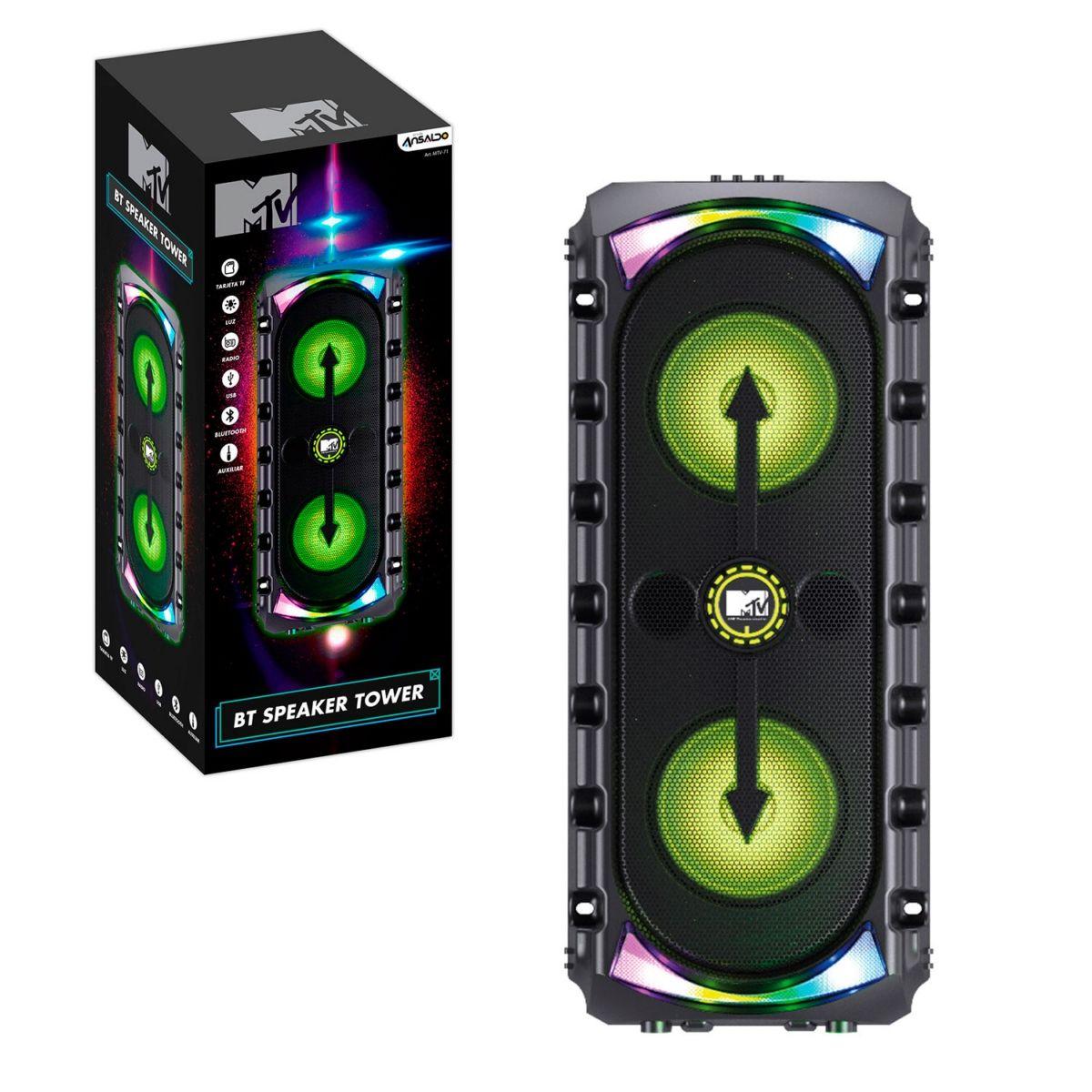 Parlante Torre Luminoso Bluetooth Mtv-0