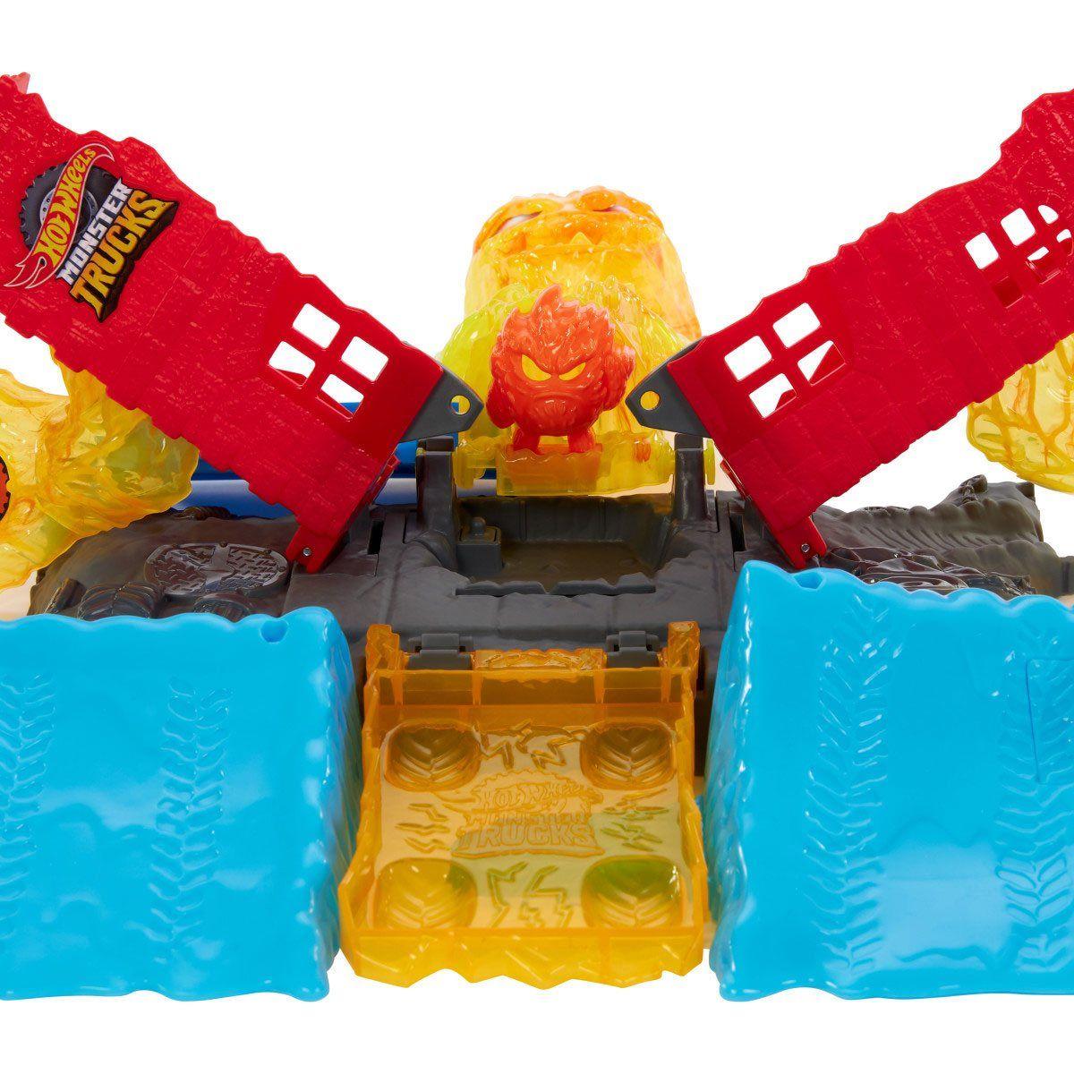 HOT WHEELS MONSTER TRUCKS ARENA  DEMOLICIÓN APAGA FUEGO-3