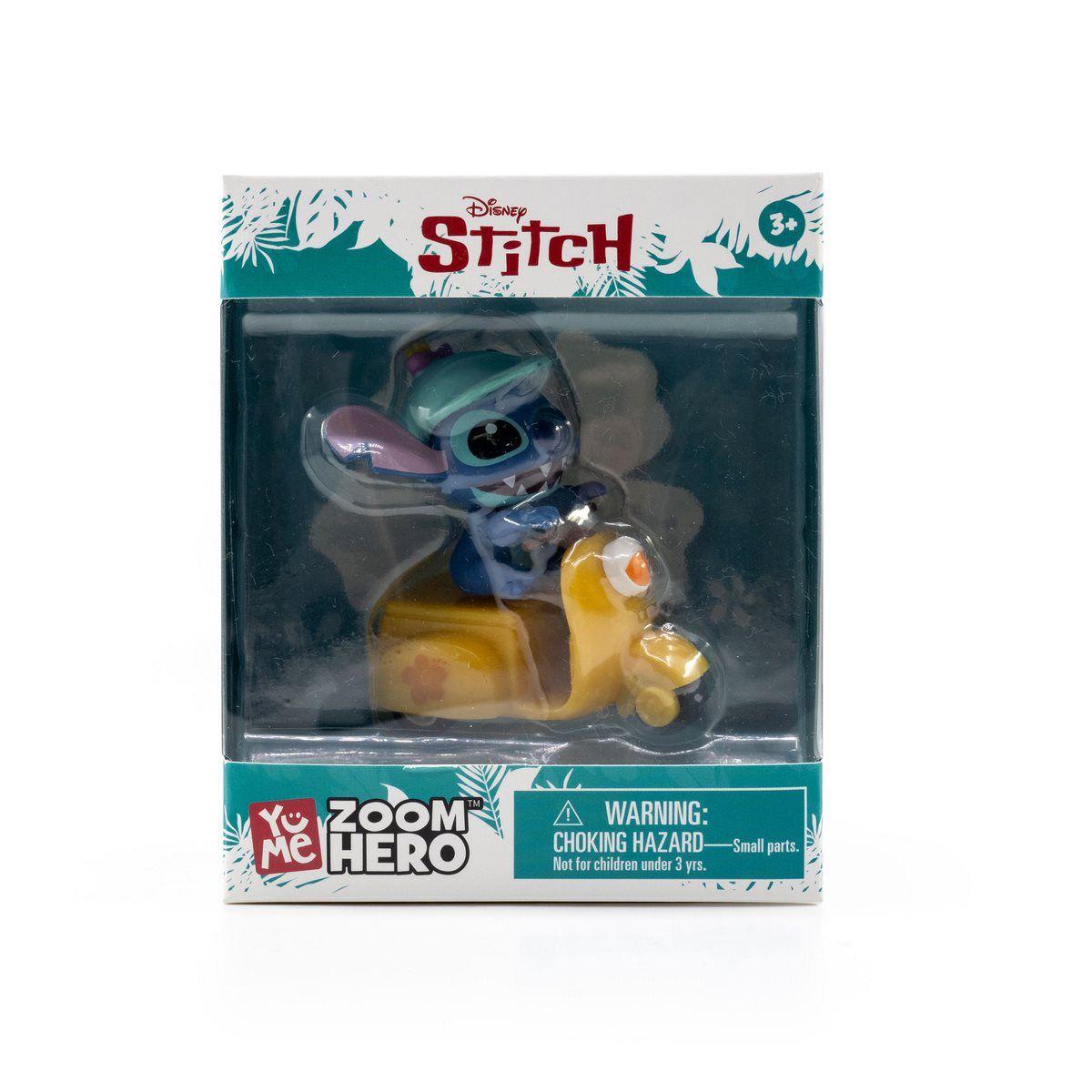 VEHICULO CON FIGURA STITCH PULLBACK - STITCH MOTOCICLETA AMARILLA-2