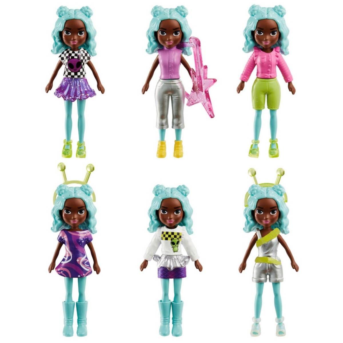POLLY POCKET 2 MUÑECAS PACK - MODA AVENTURA ESTRELLA DE POP-3