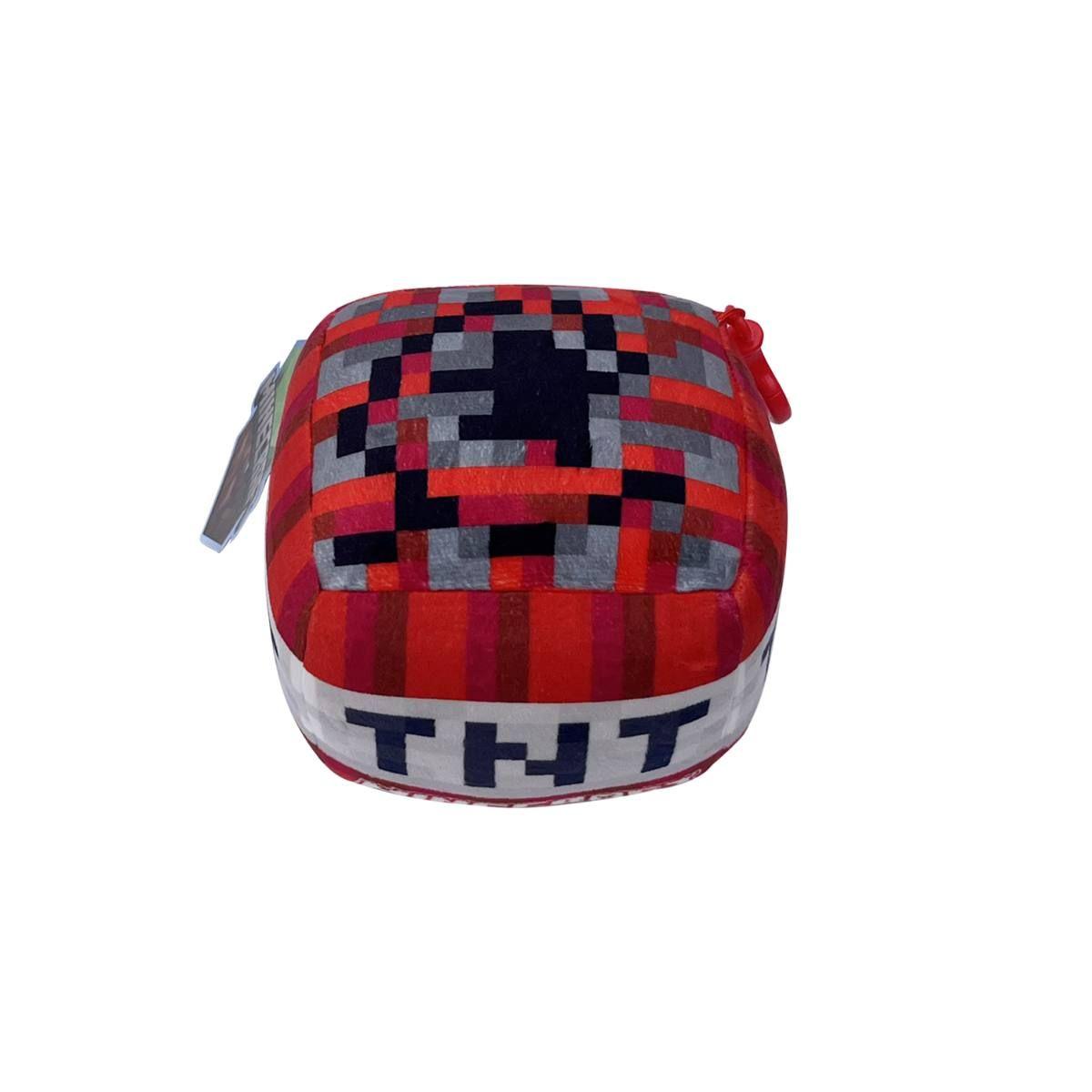 PELUCHE MINECRAFT CUBO 12CM CON CLIP - DINAMITA-1