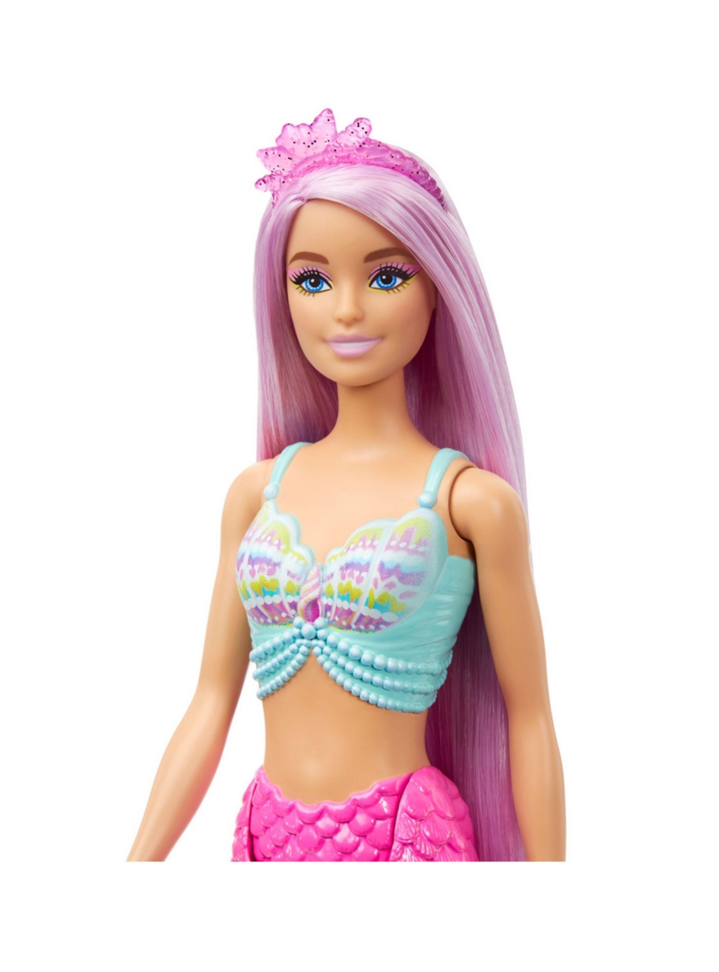 Muñeca Barbie colección Fantasía sirena cabello largo-4
