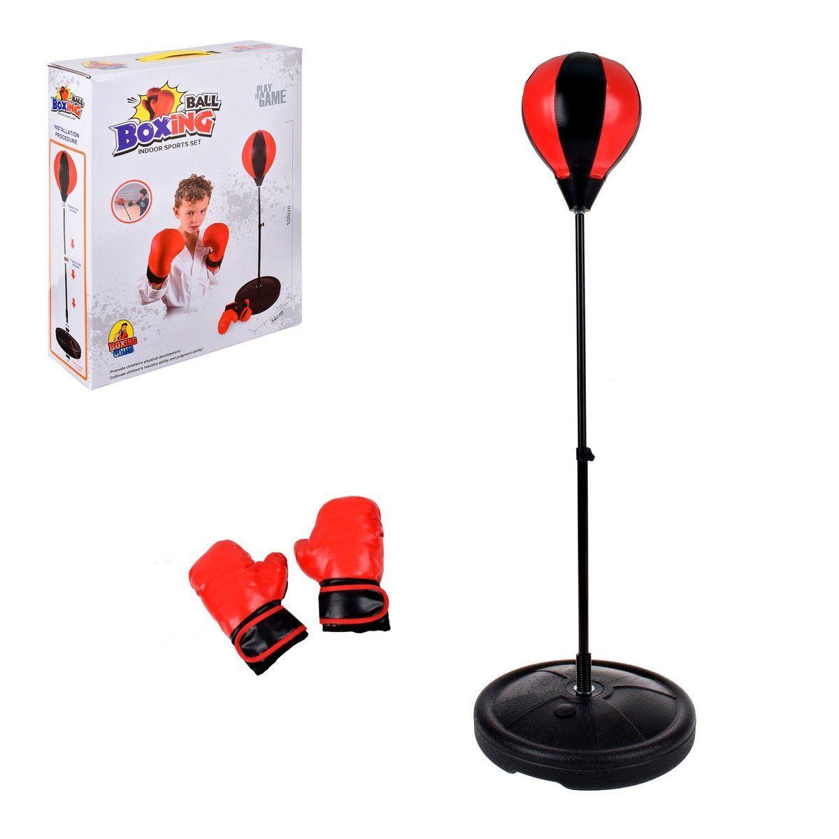 SET DE BOXEO PUSHING BALL CON BASE Y GUANTES-0