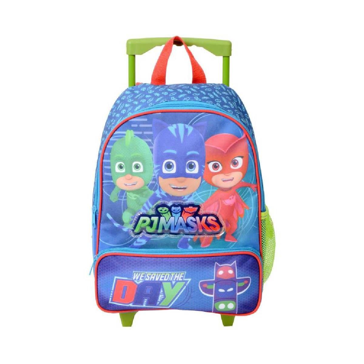 Mochila Con Bolsillo Pre Escolar Pj Mask-1