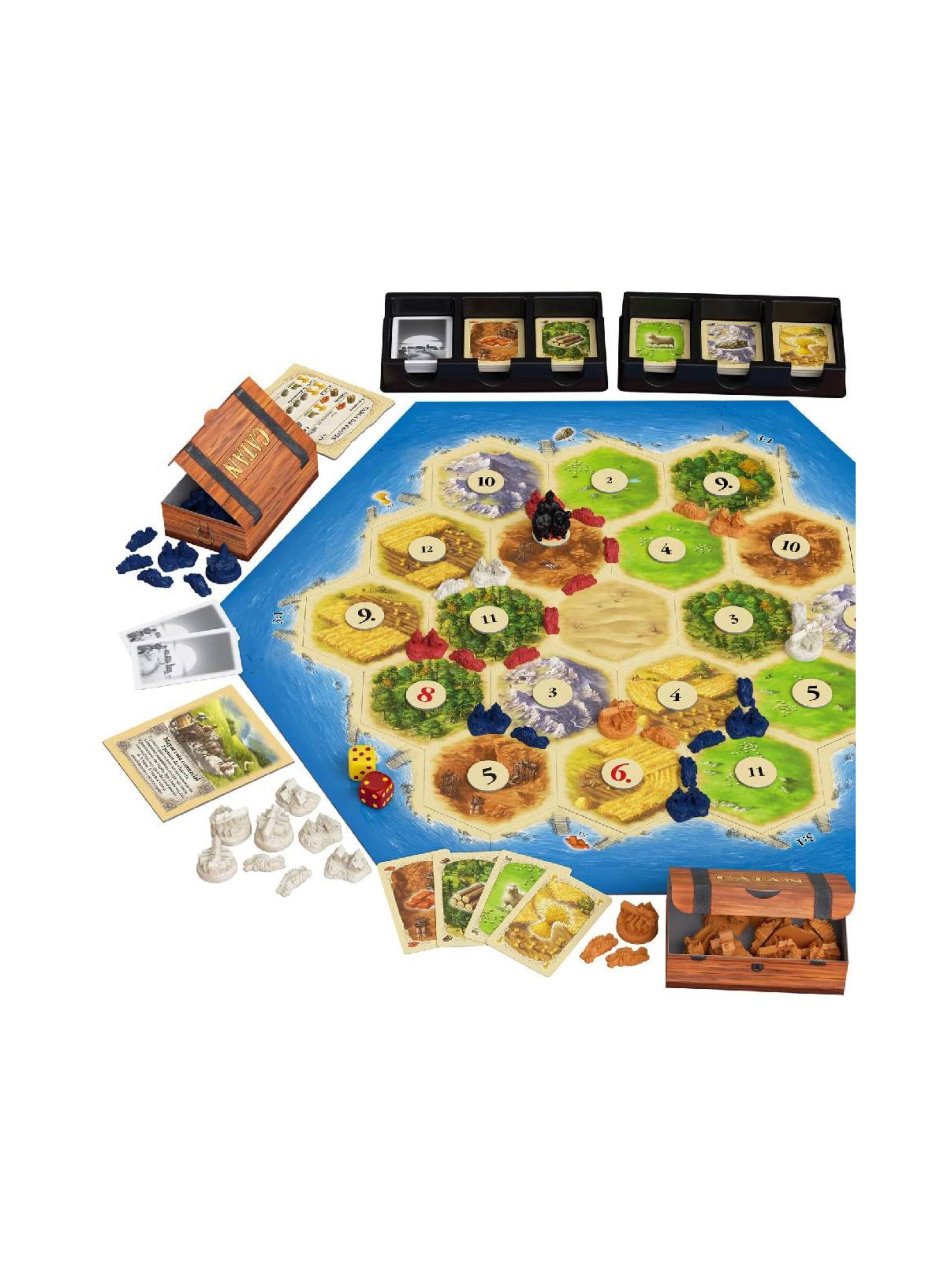 Juego de mesa Catan 6 piezas estrategia y construcción-2