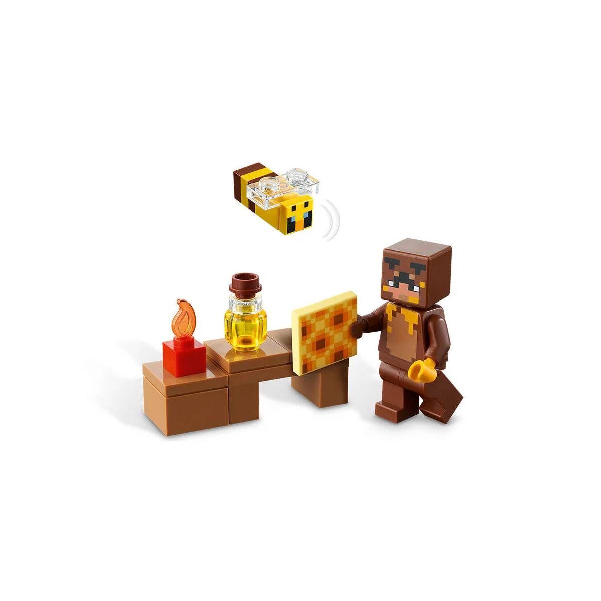 LA CABAÑA-ABEJA LEGO MINECRAFT-6