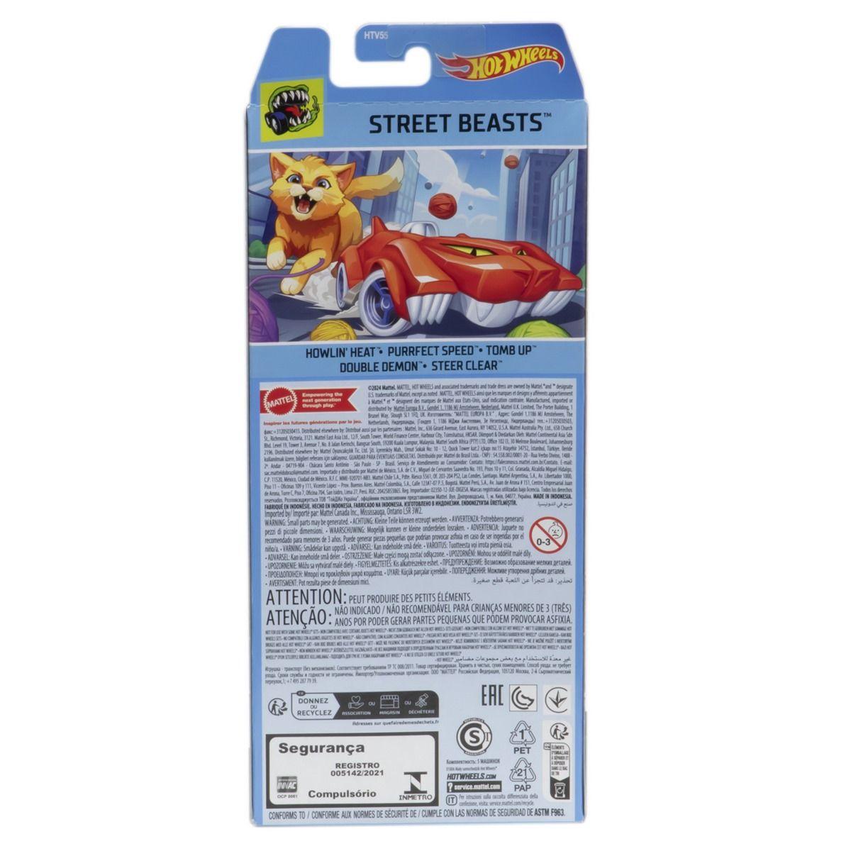 Vehículos Hot Wheels pack 5 autos básico - STREET BEASTS-2
