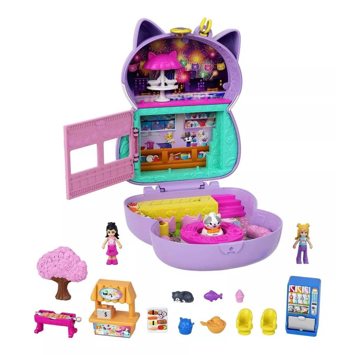 POLLY POCKET PACK MEDIANO DE MODA - SALCHICHAGATITO MORADO-1
