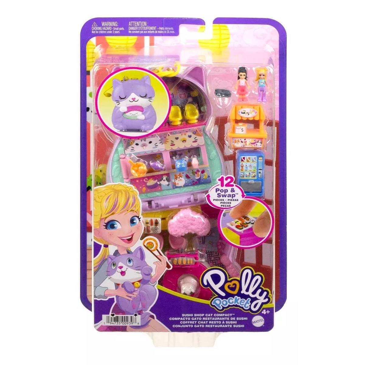 POLLY POCKET PACK MEDIANO DE MODA - SALCHICHAGATITO MORADO-7