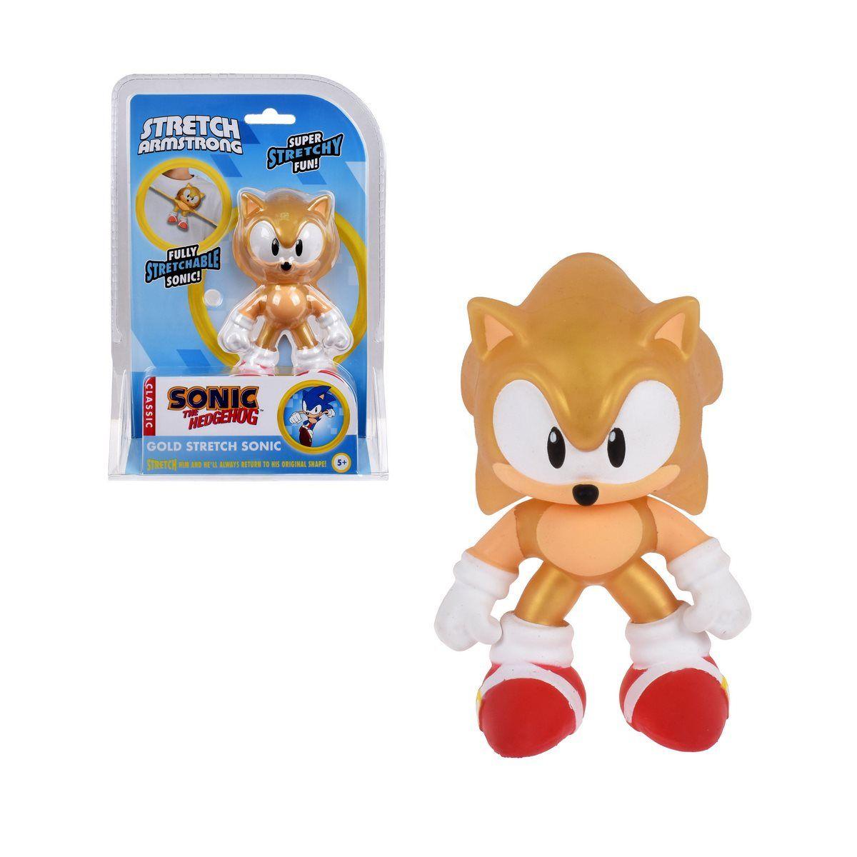 Figura Stretch Sonic De 13 Cm - Gold Sonic-0
