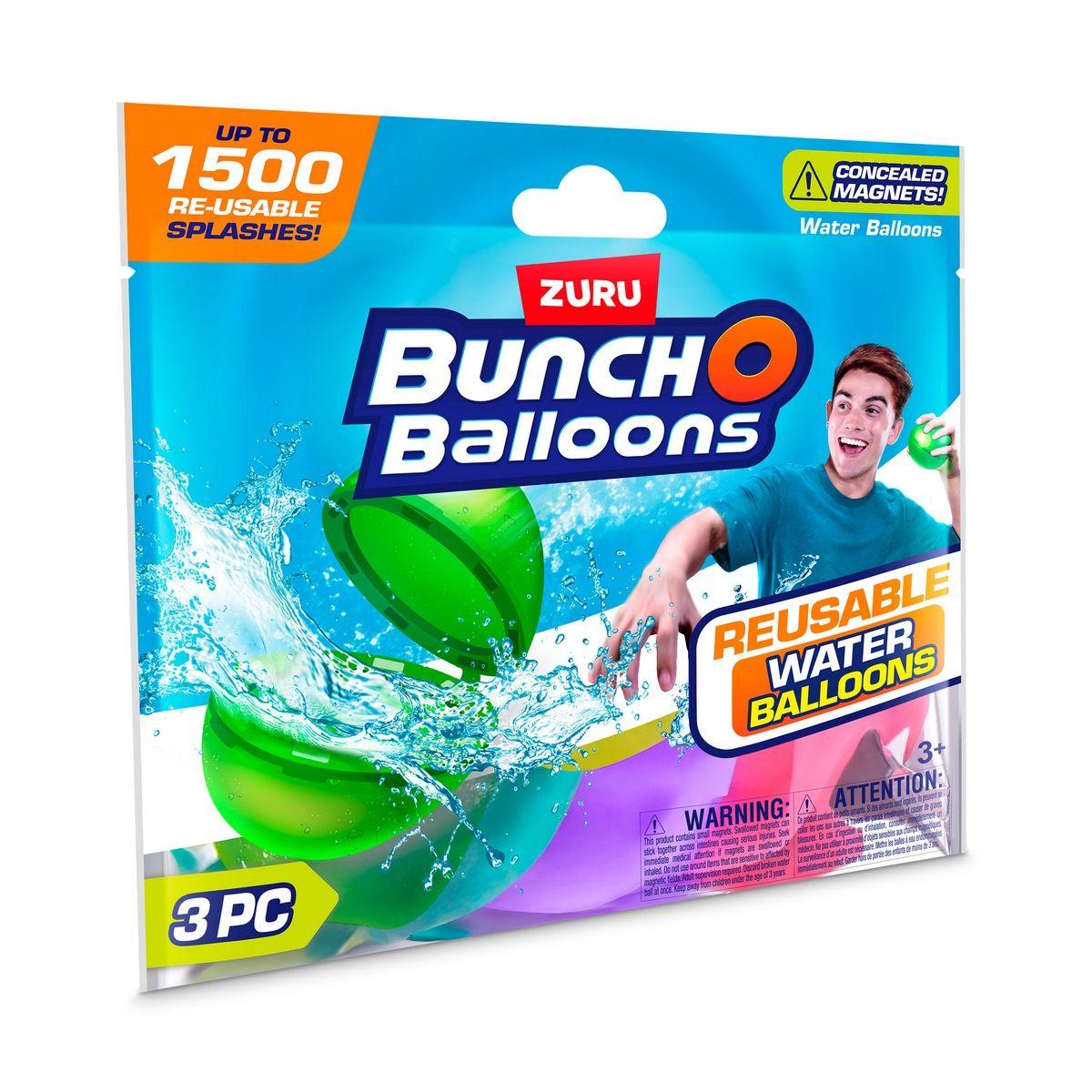 PACK 3 BOMBAS DE AGUA REUTILIZABLES BUNCH O BALLONS-2