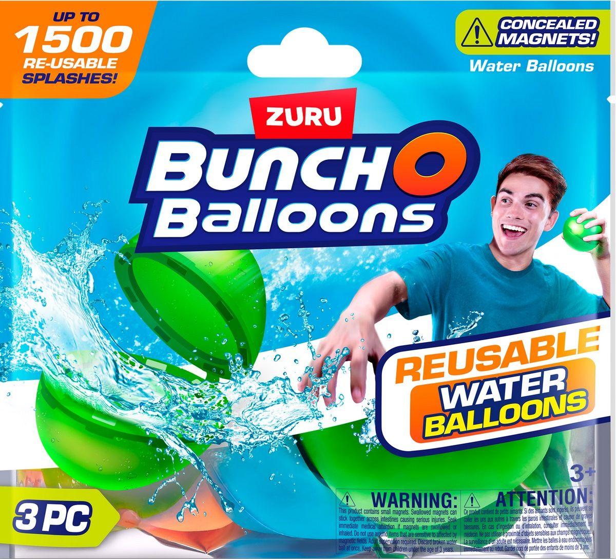 PACK 3 BOMBAS DE AGUA REUTILIZABLES BUNCH O BALLONS-3