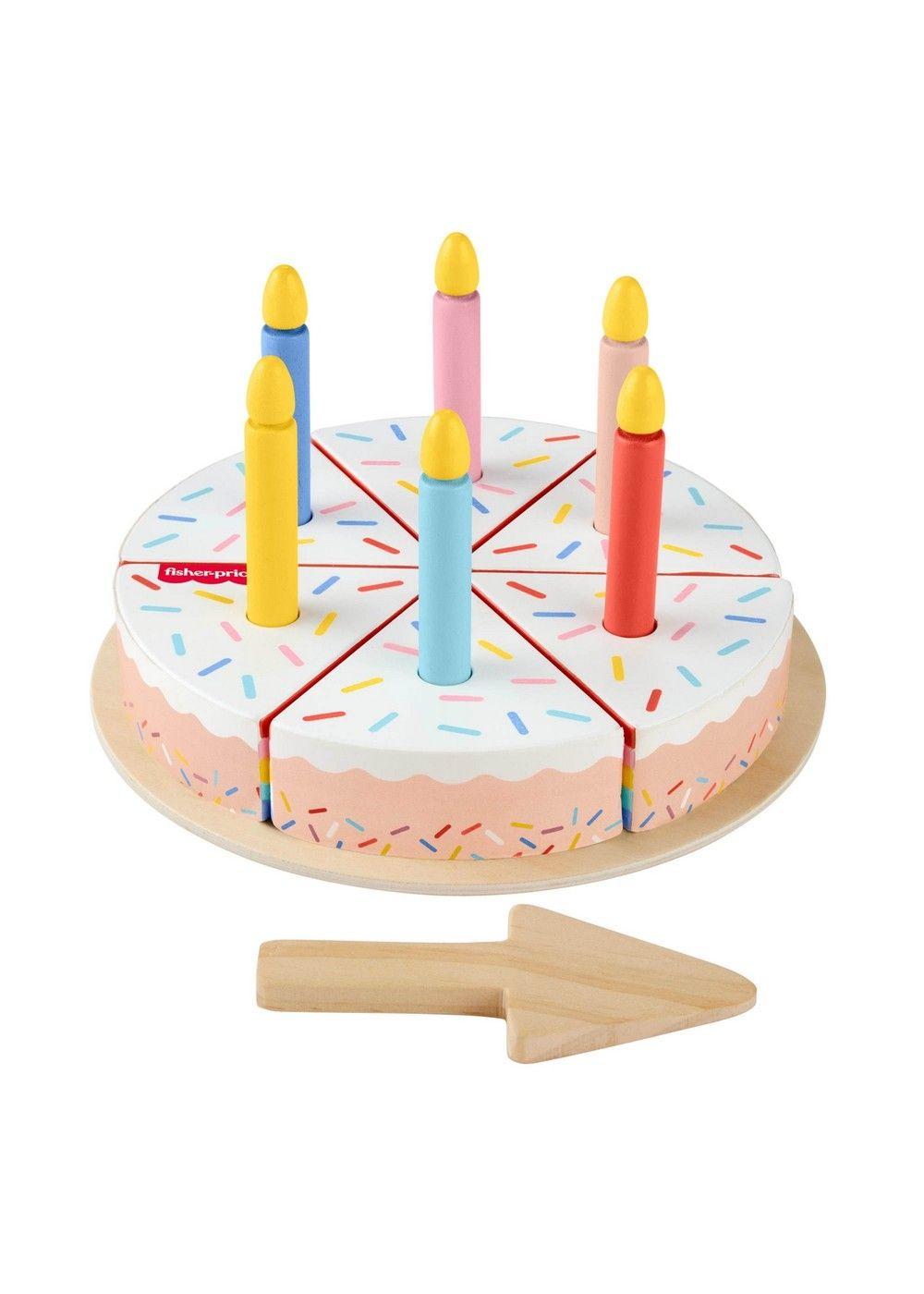 Fisher-Price Juguete Para Bebés Pastel Cumpleaños De Madera-4