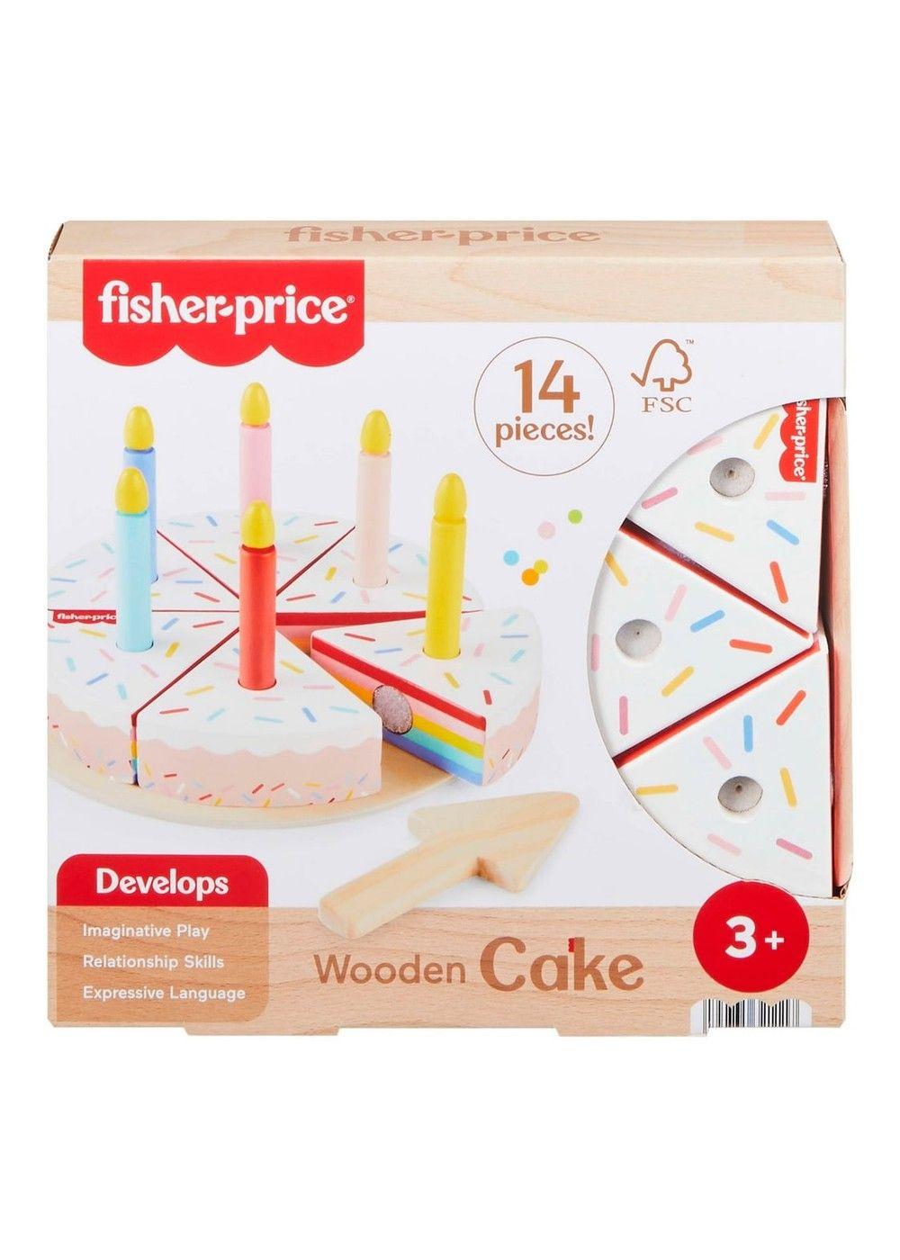 Fisher-Price Juguete Para Bebés Pastel Cumpleaños De Madera-5
