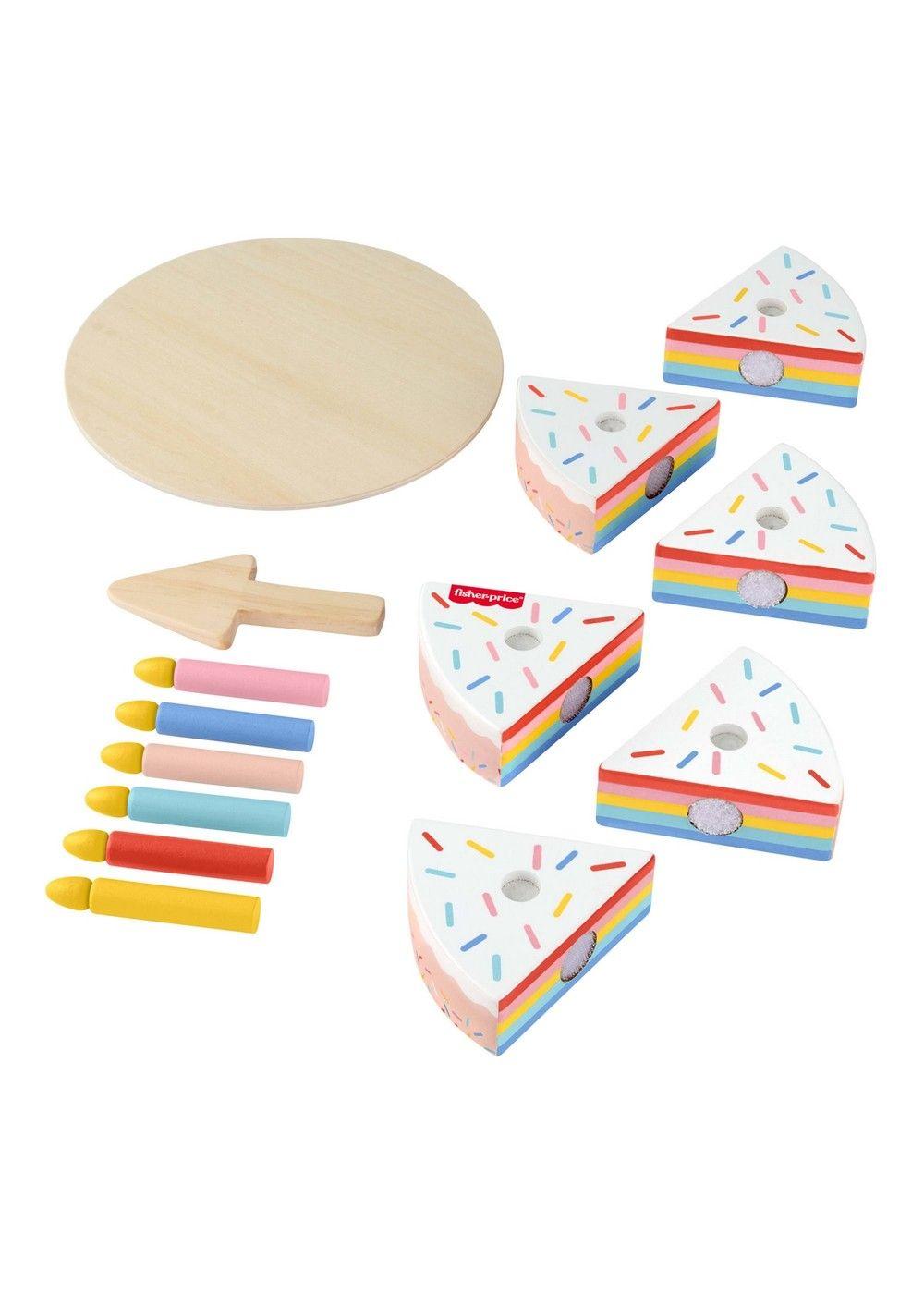 Fisher-Price Juguete Para Bebés Pastel Cumpleaños De Madera-9