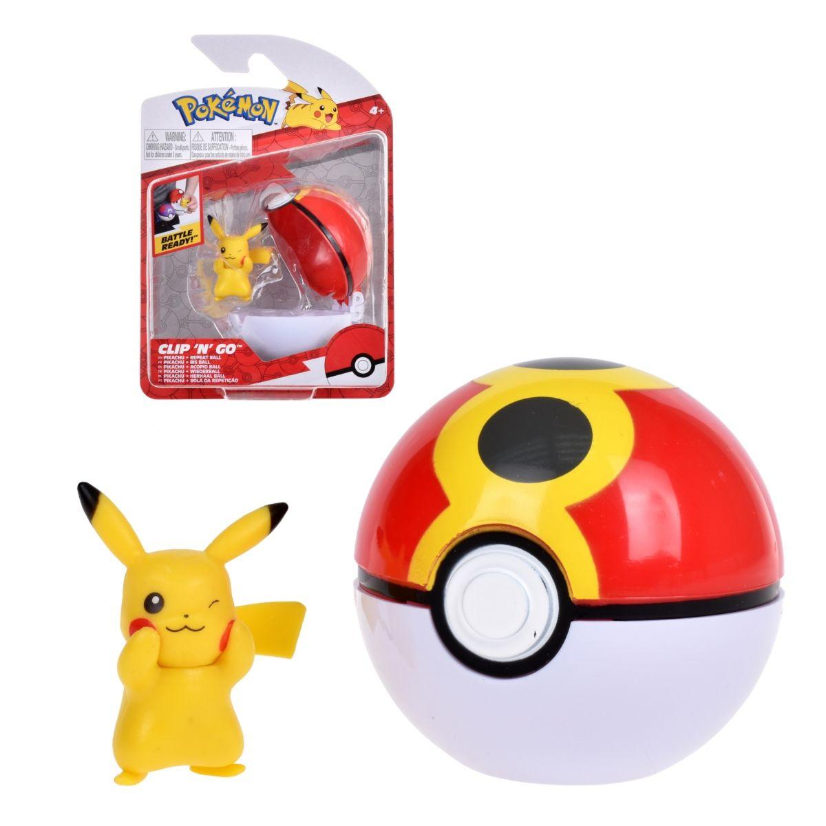 Pokebola Con Figura Pokemon - Pikachu #8 & Repeat Ball-0