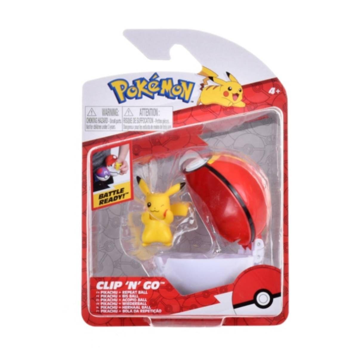 Pokebola Con Figura Pokemon - Pikachu #8 & Repeat Ball-2