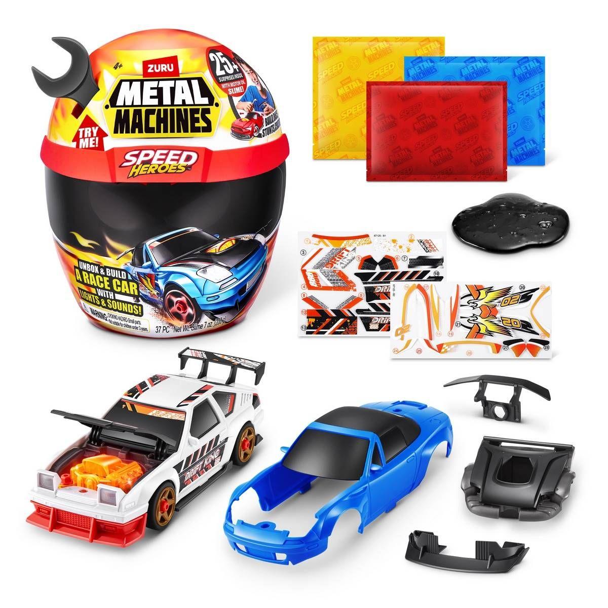 PLAYSET CASCO SPEED HERO METAL MACHINES - NEGRO-2