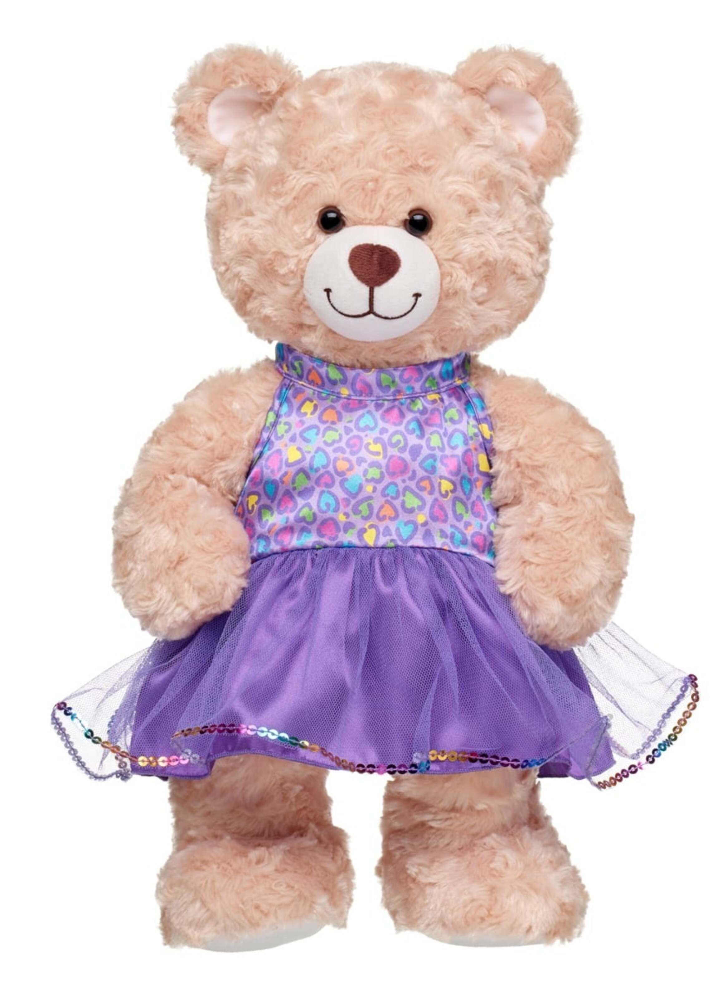 Vestido Leopardo Arcoíris Tul Build-A-Bear-2