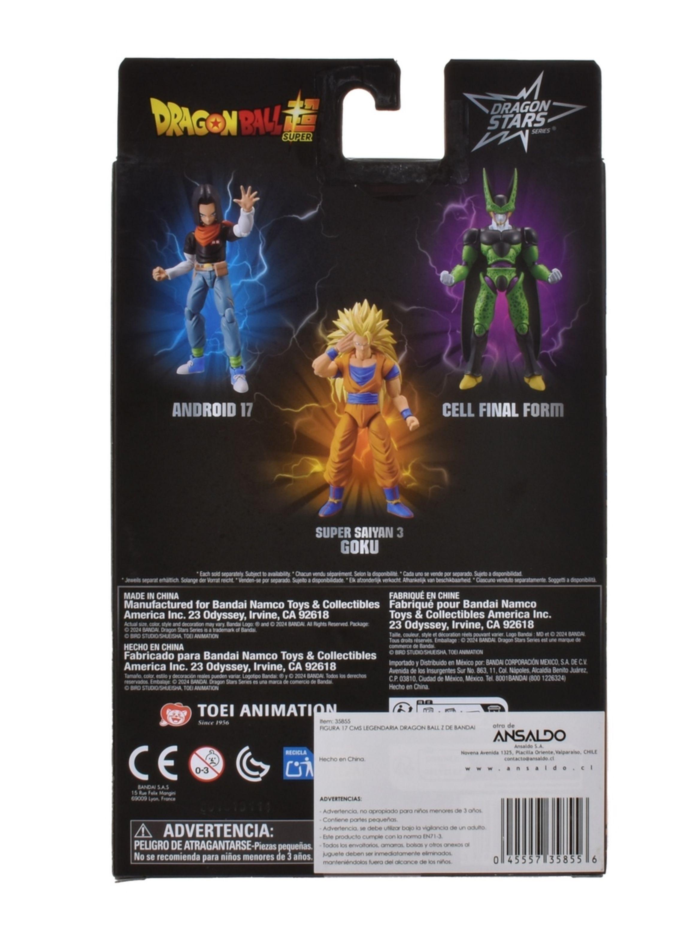 Figura 17 cm dragon ball z de bandai - super saiyan 3 goku-3