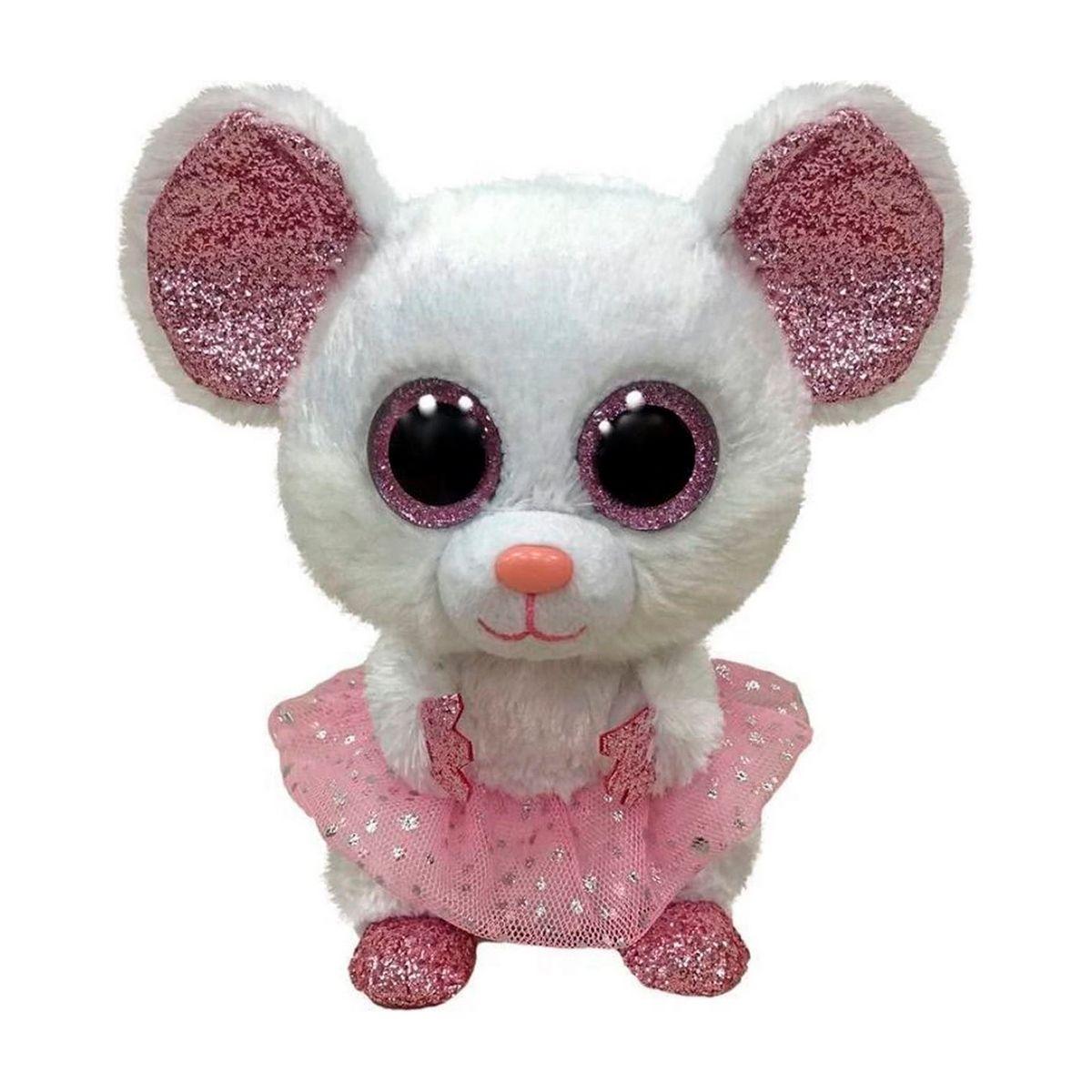 TY BEANIE BOOS NINA BAILARINA BLANCA MEDIANO-0