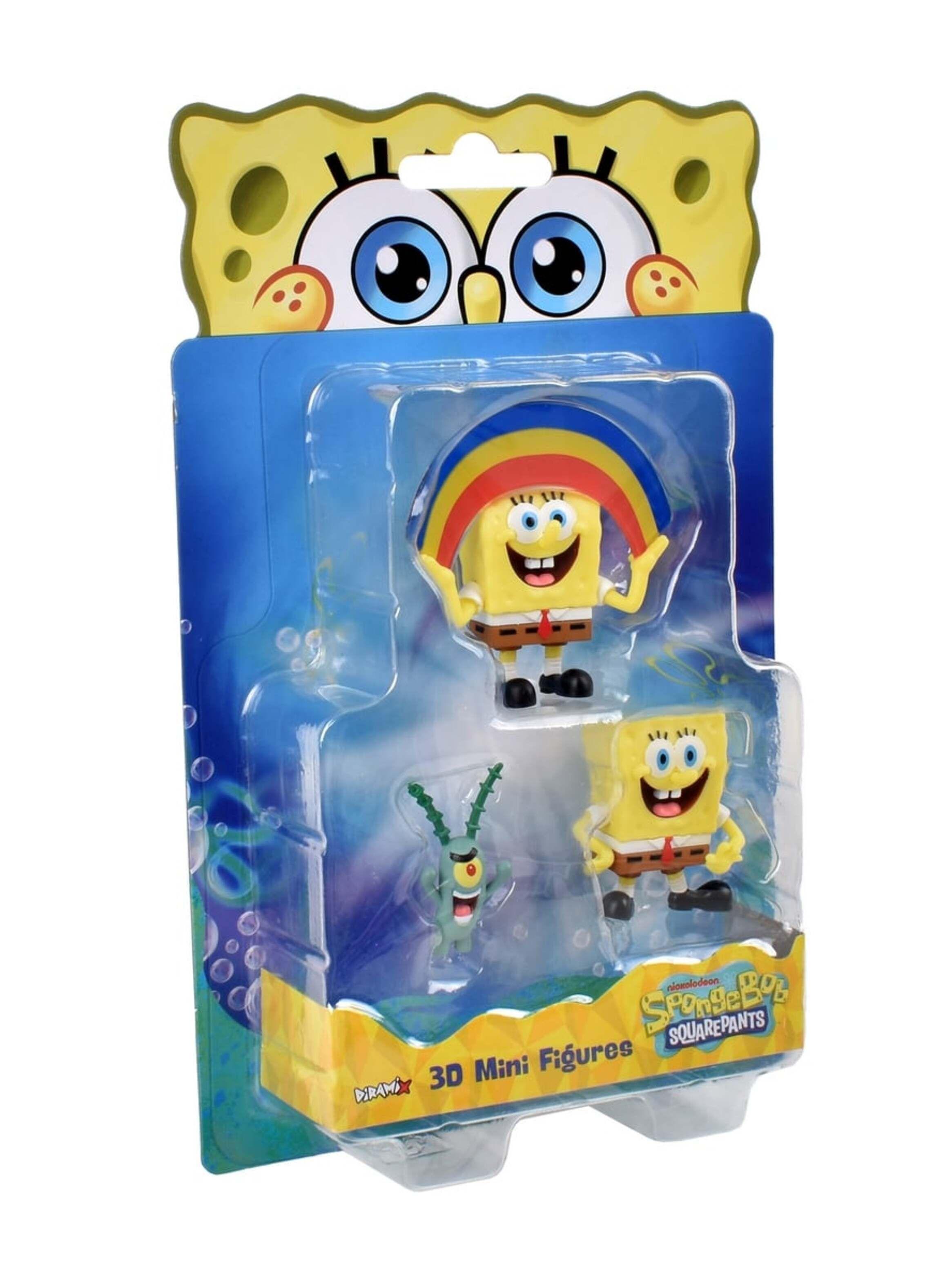 Pack 3 Figuras 5 Cm En Blister Bob Esponja - Plankton-2