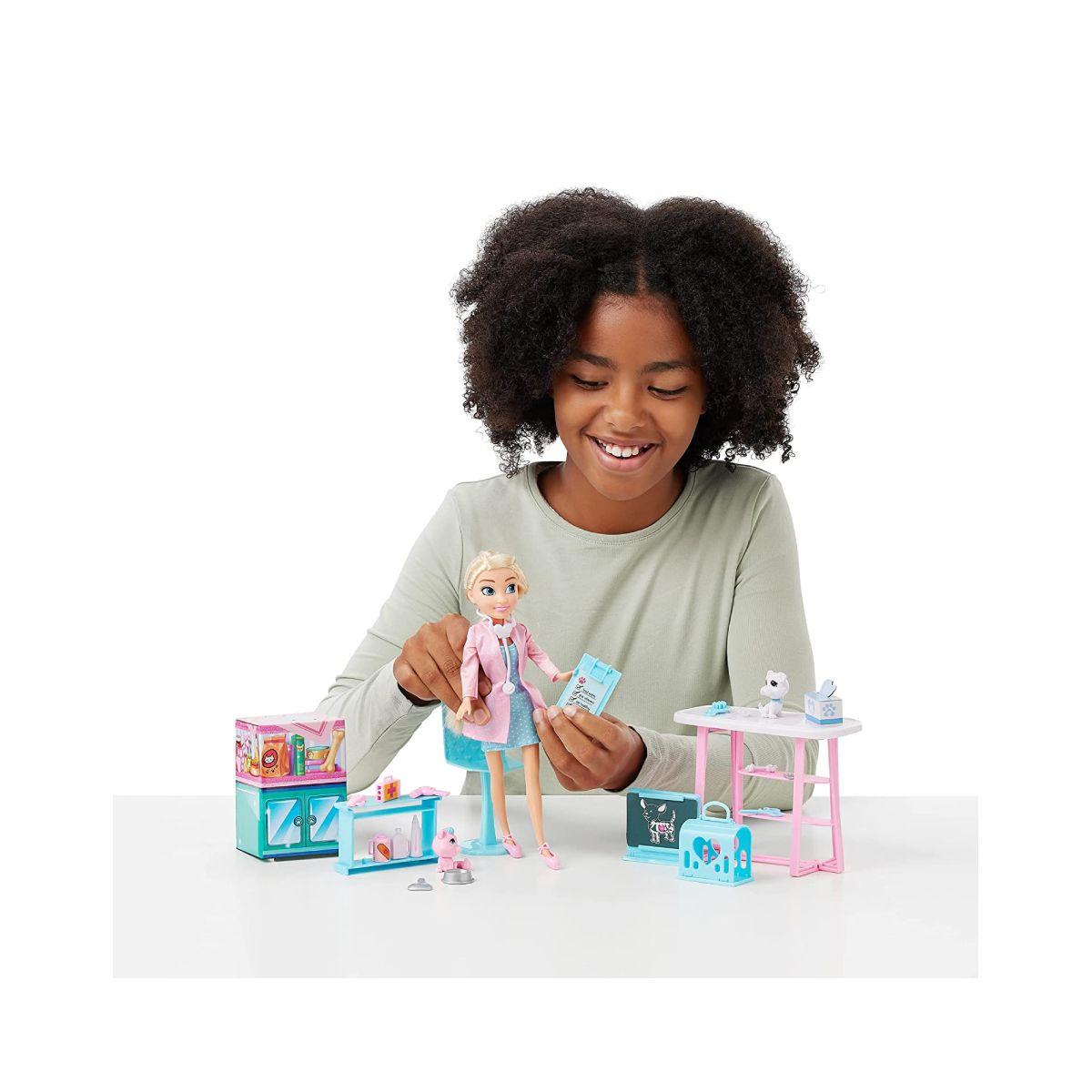 Playset Clínica Veterinaria Con Muñeca Sparkle Girlz-1