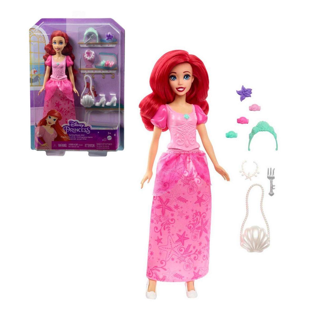 Disney Princesa Ariel Con Ropa Y Accesorios Brillantes-0
