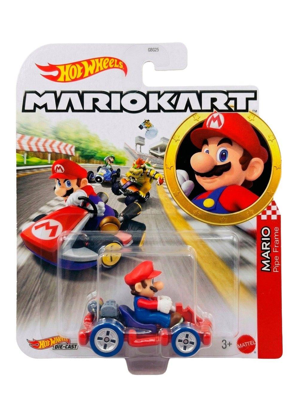 HOT WHEELS MARIO KART PERSONAJES ESCALA 1:64 - MARIO RETRO-0