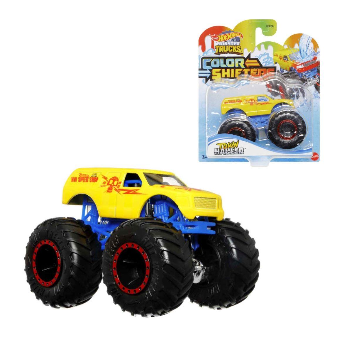 Hot Wheels Monster Trucks Color Shifters 1:64 - Town Hauler-0