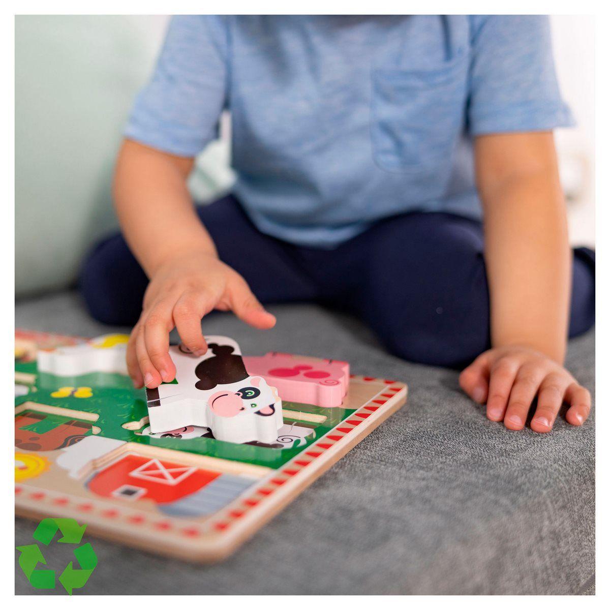 Puzzle didáctico Melissa and Doug 8 piezas granja-3