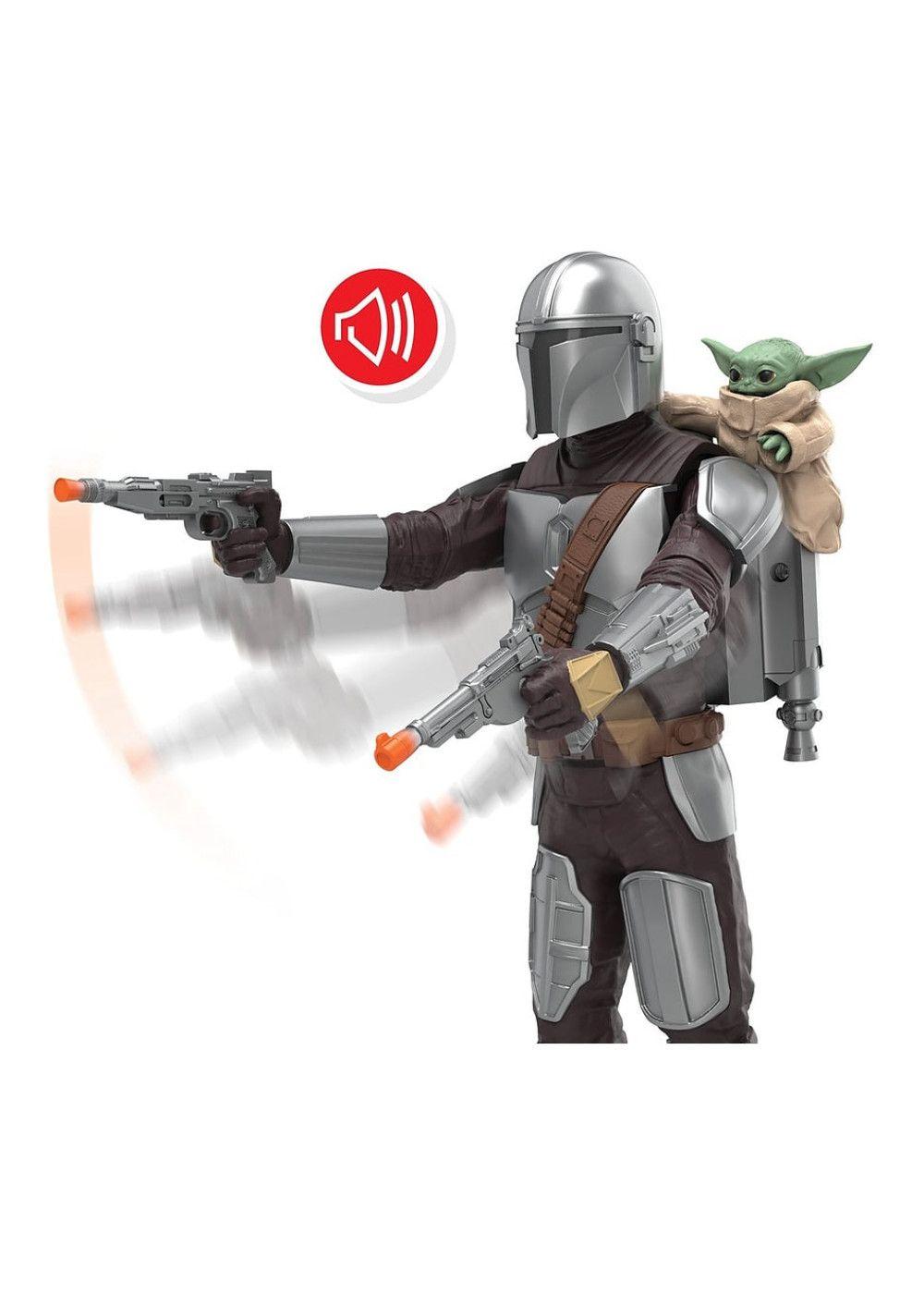 STAR WARS MOVIE FIGURA CON MOVIMIENTO MANDALORIAN+GROGU-4