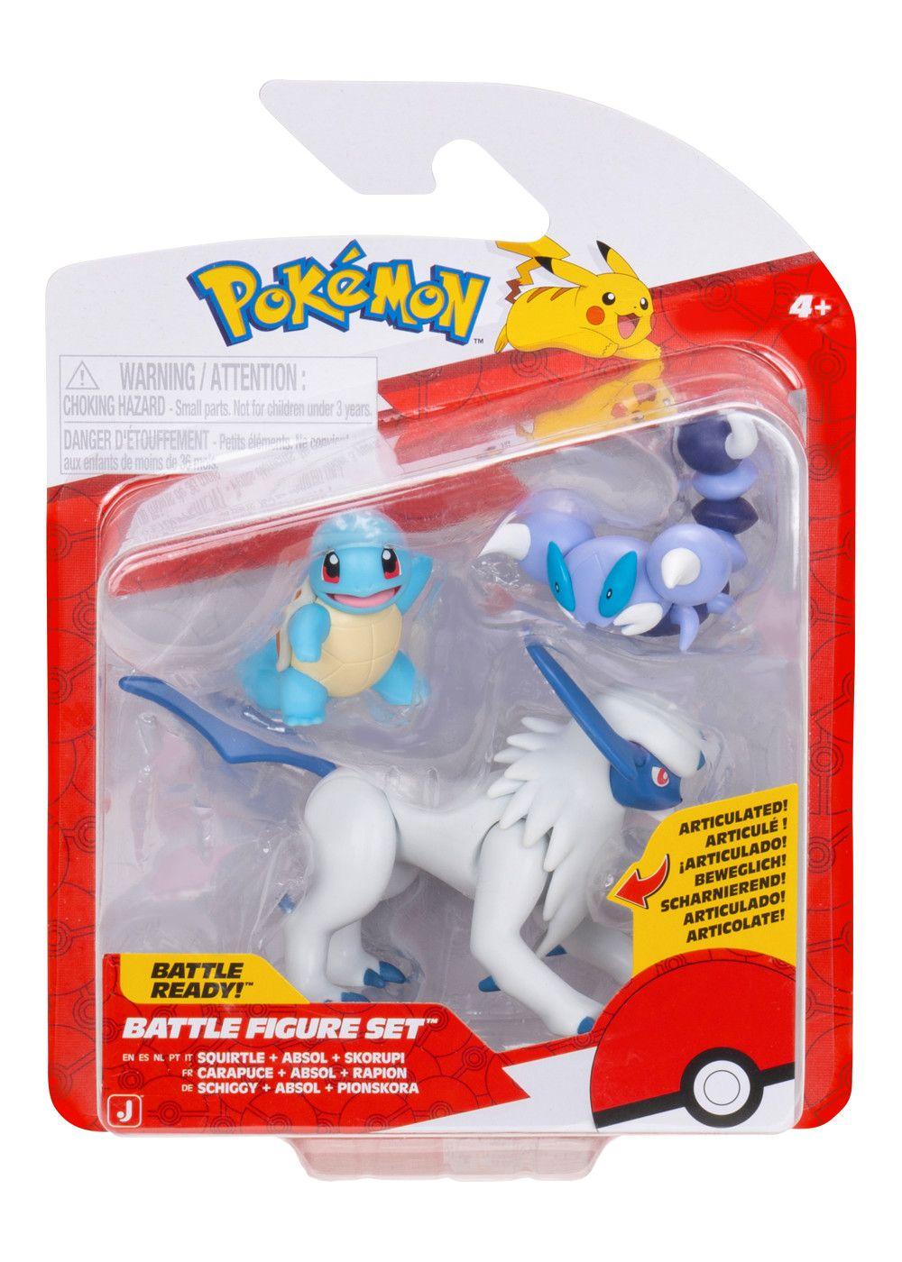 Pokemon Pack 3 Figuras - Squirtle + Absol + Skorupi-0
