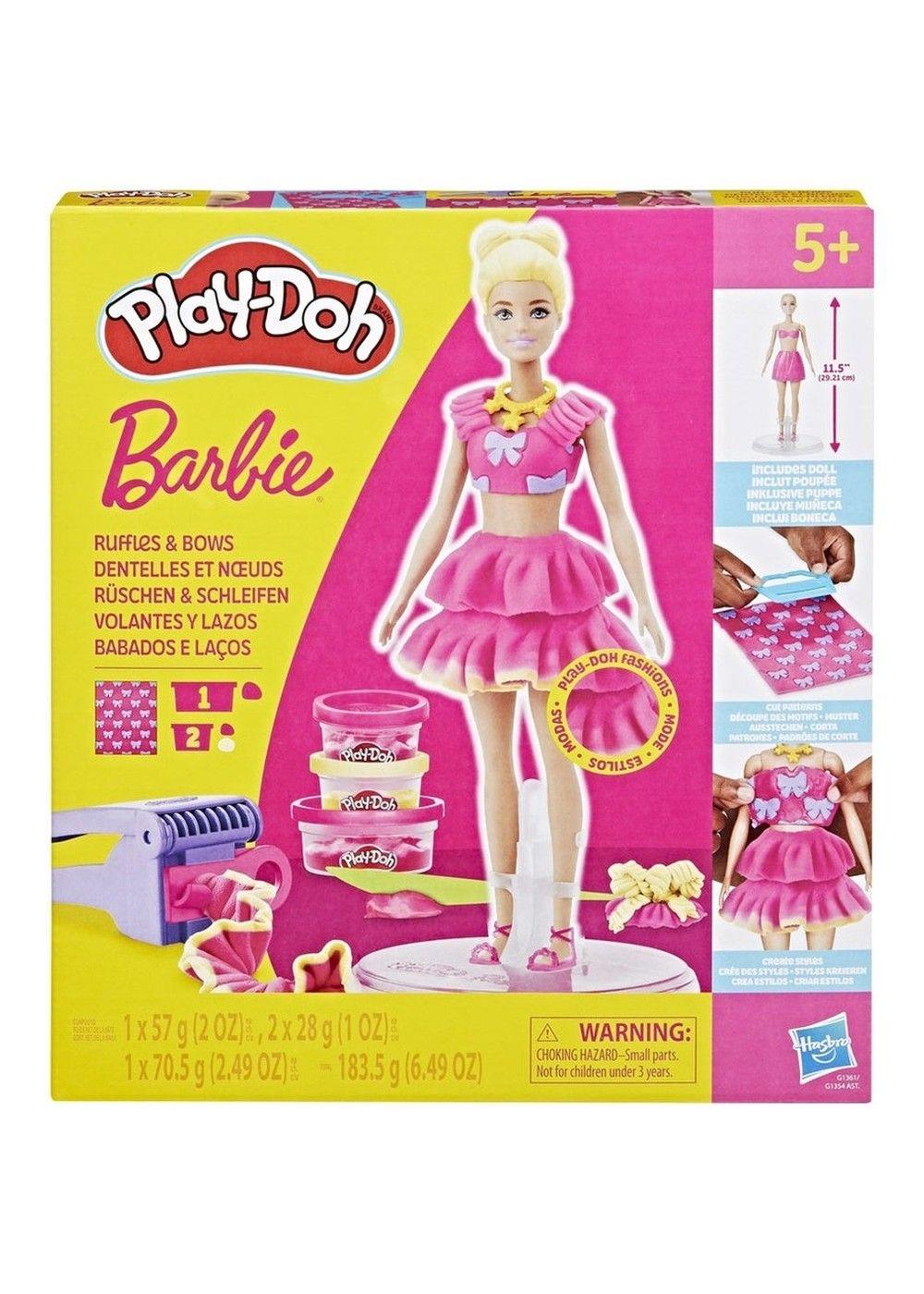 PLAY-DOH BARBIE MUÑECAS - VOLANTES Y LAZOS-0