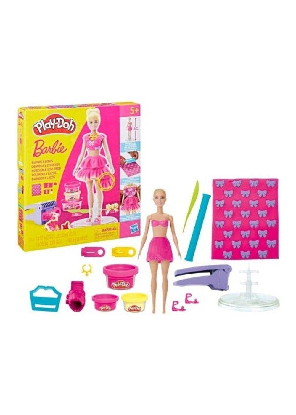PLAY-DOH BARBIE MUÑECAS - VOLANTES Y LAZOS-3