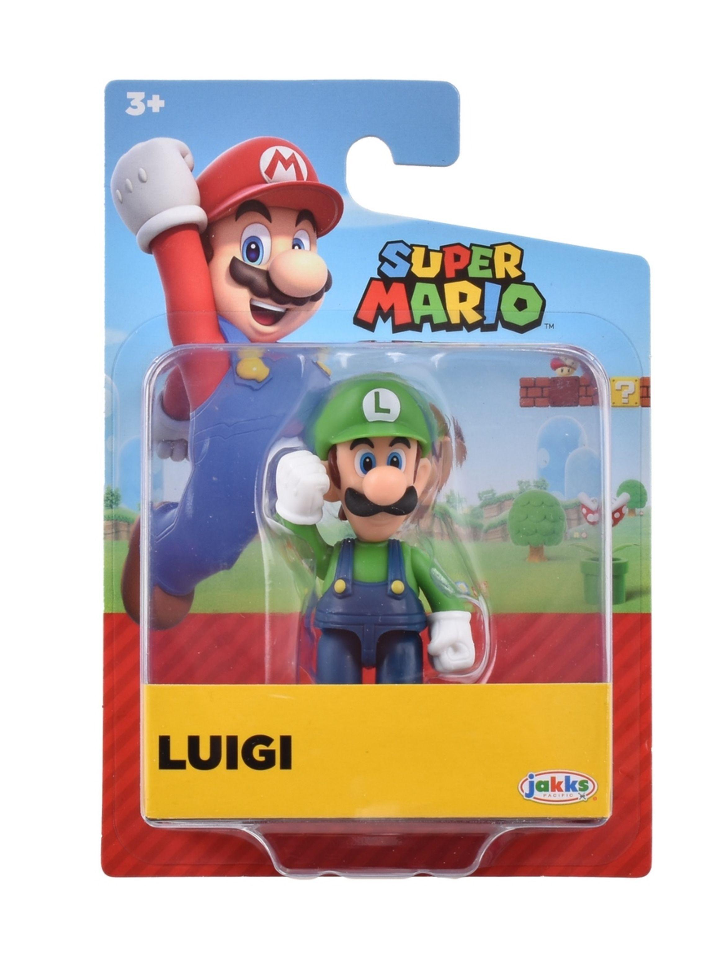 Figuras 6 Cm Super Mario De Nintendo Wave 54 - Luigi-2