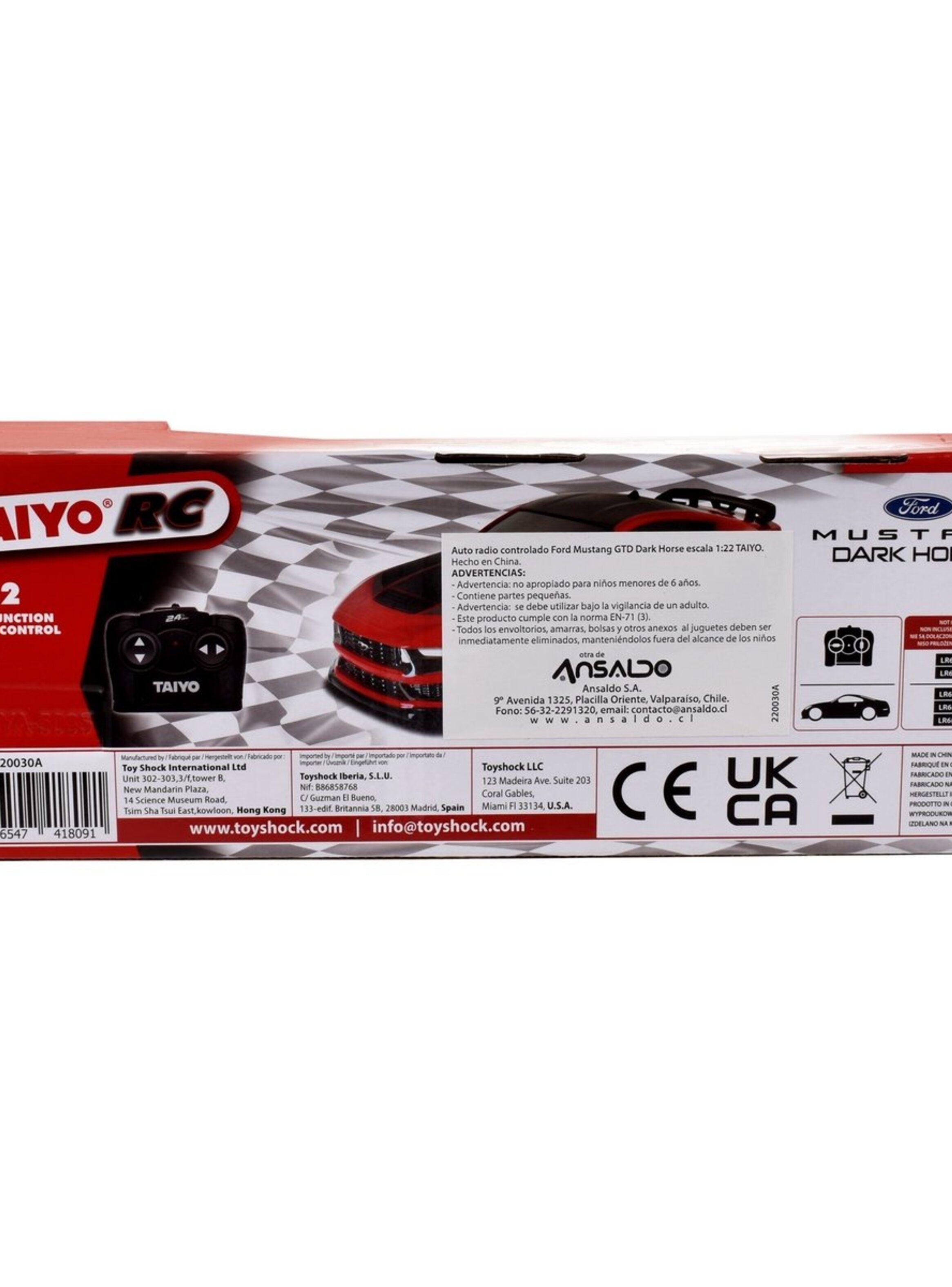 Auto Radio Controlado Ford Mustang Gtd Dark Horse  1:24-3