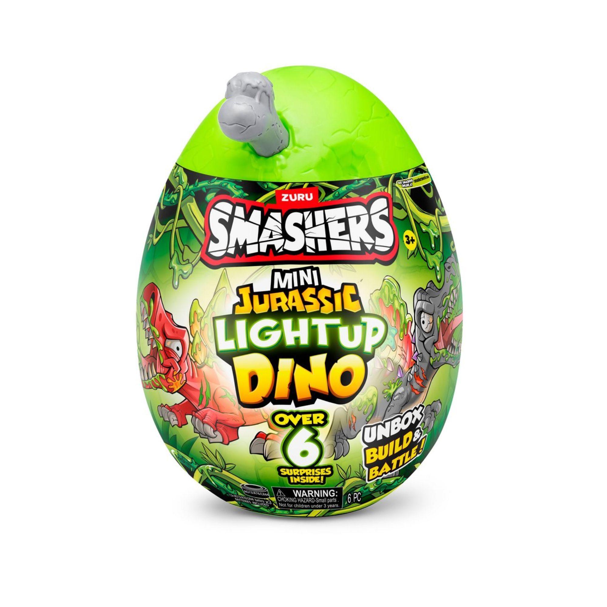 MINI HUEVO SMASHERS JURASSIC CON LUCES - GRIS-2