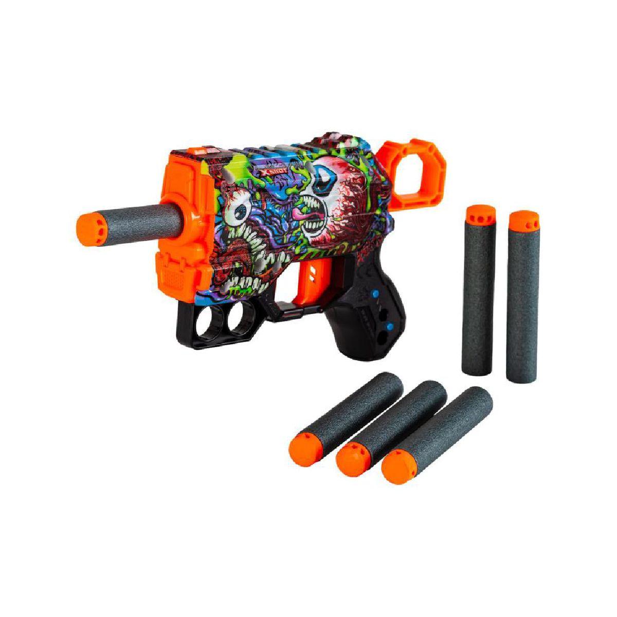Lanza Dardos Menace Skins Con 8 Dardos X-Shot - Scream-4